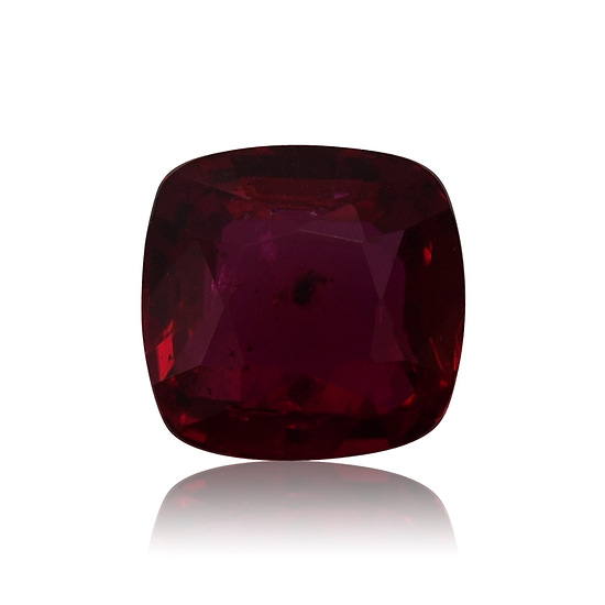 2.17 Carat Red MOZAMBIQUE Cushion Ruby GIA