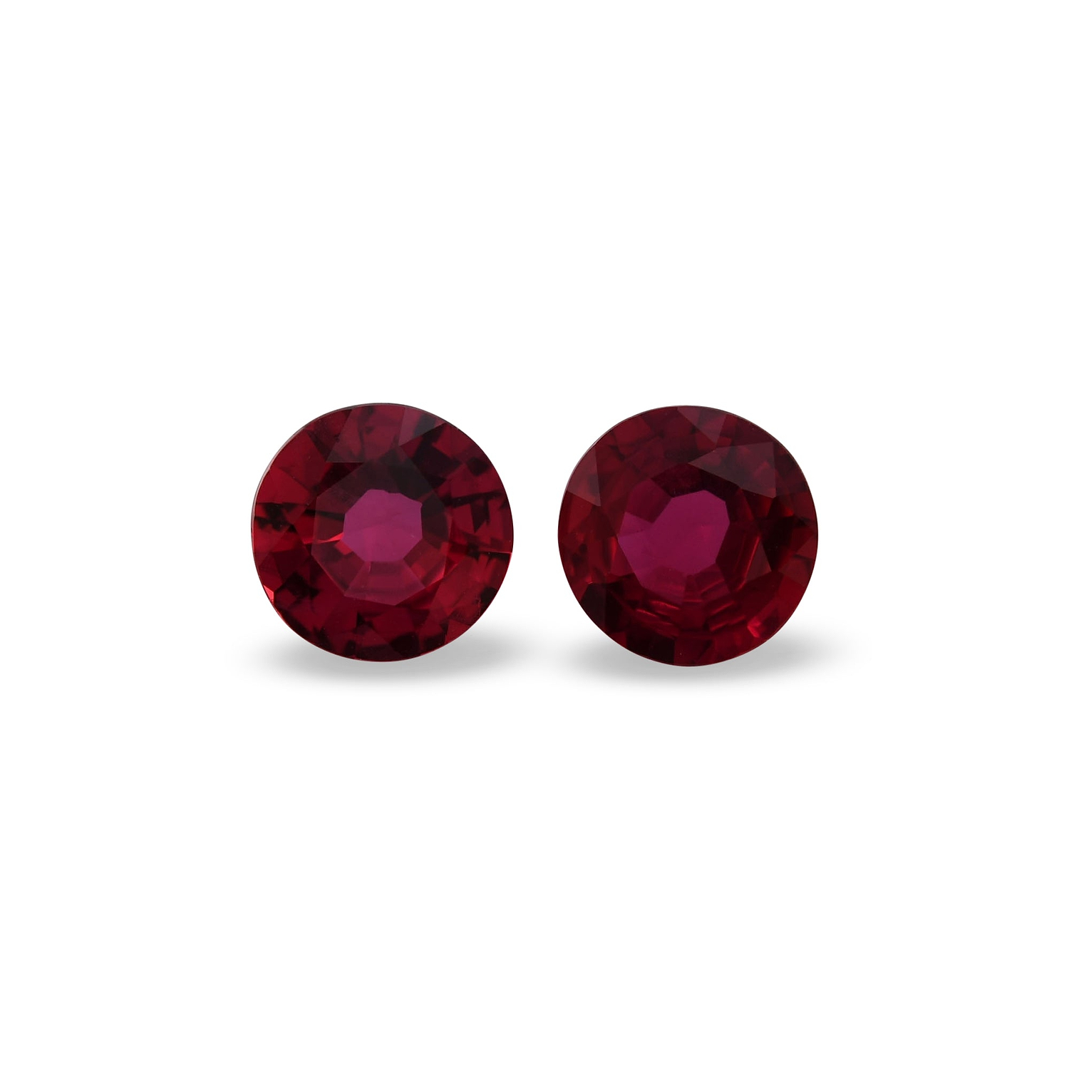 0.87 Carat Red MOZAMBICAN Round Ruby