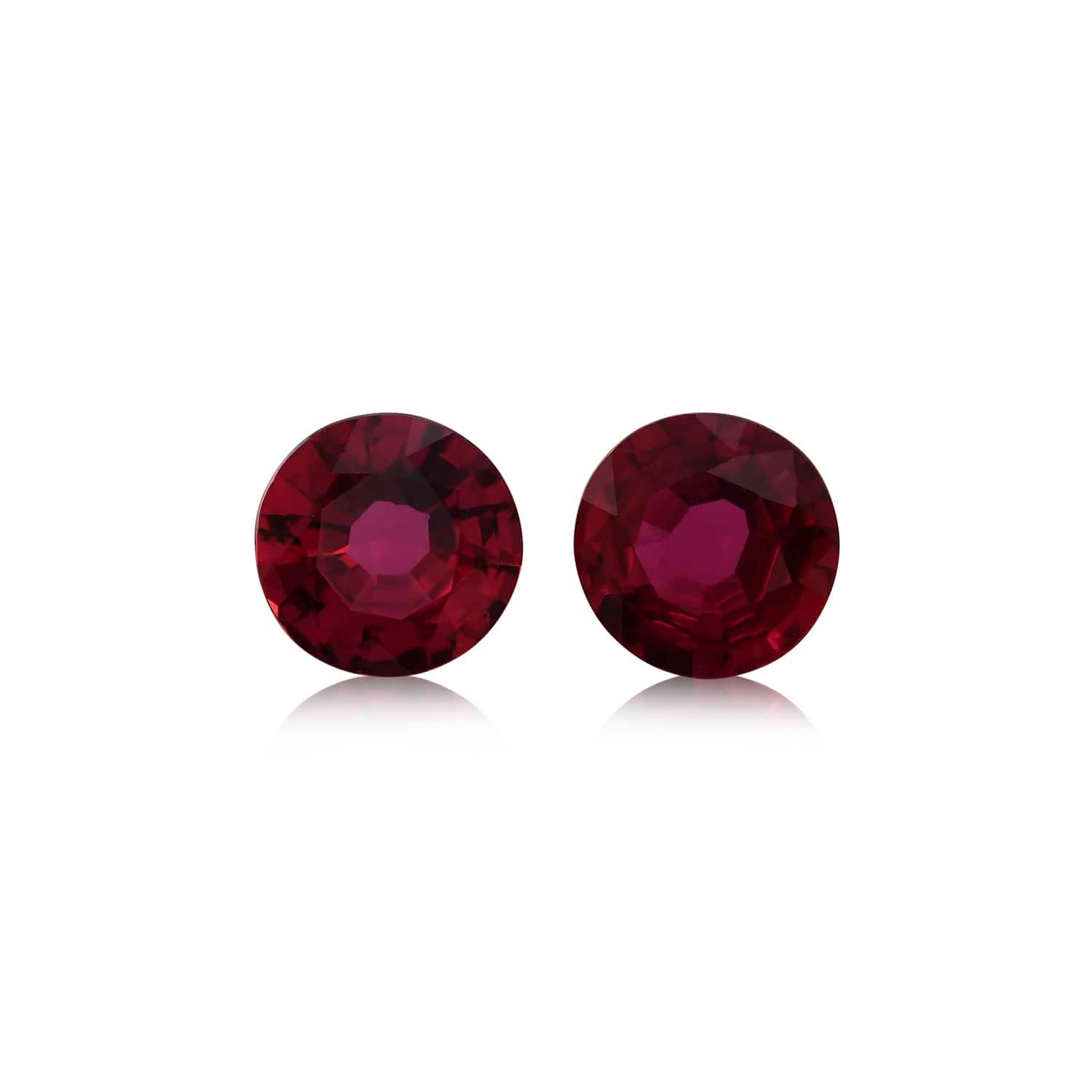 0.87 Carat Red MOZAMBICAN Round Ruby