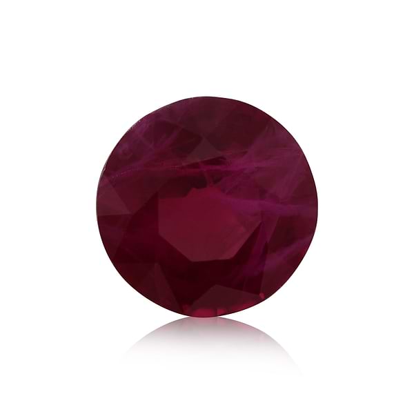 0.54 Carat Red MOZAMBIQUE Round Ruby