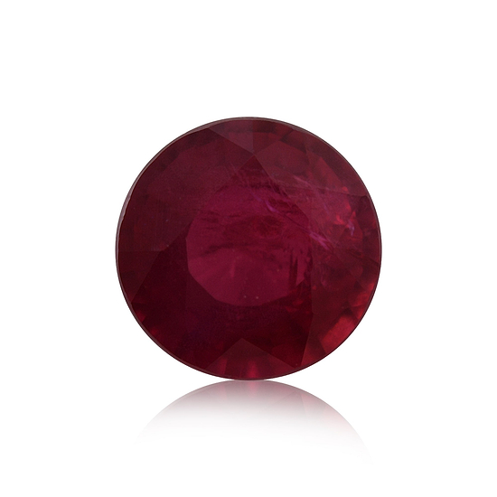 0.75 Carat Red MOZAMBIQUE Round Ruby