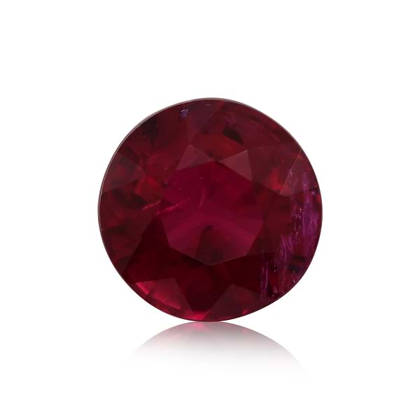 0.62 Carat Red MOZAMBIQUE Round Ruby