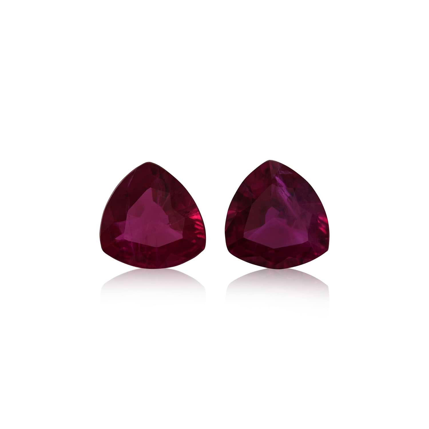 0.86 Carat Red BURMESE Triangle Ruby