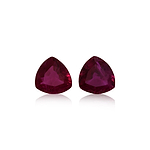 0.86 Carat Red BURMESE Triangle Ruby