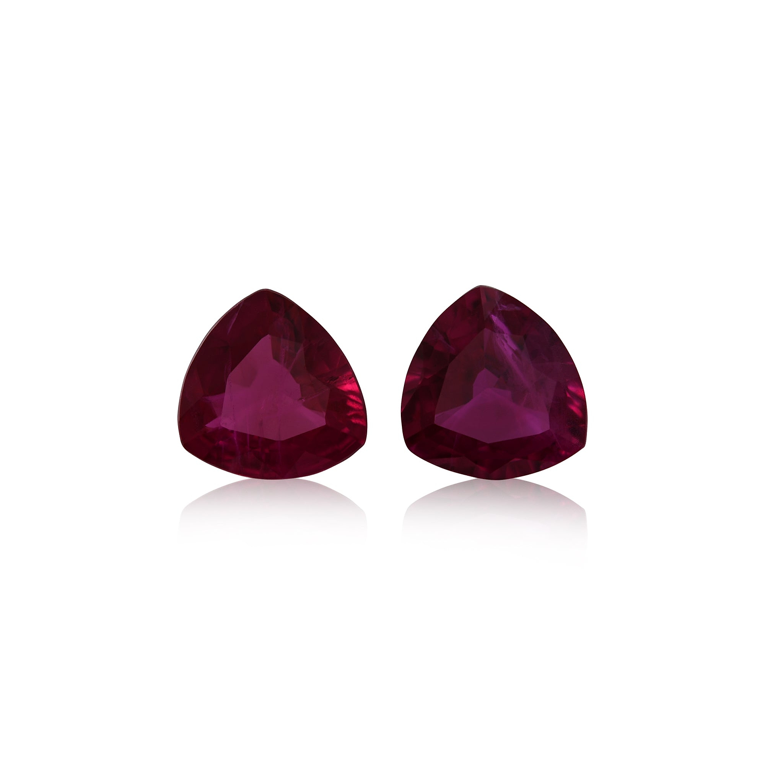0.86 Carat Red BURMESE Triangle Ruby