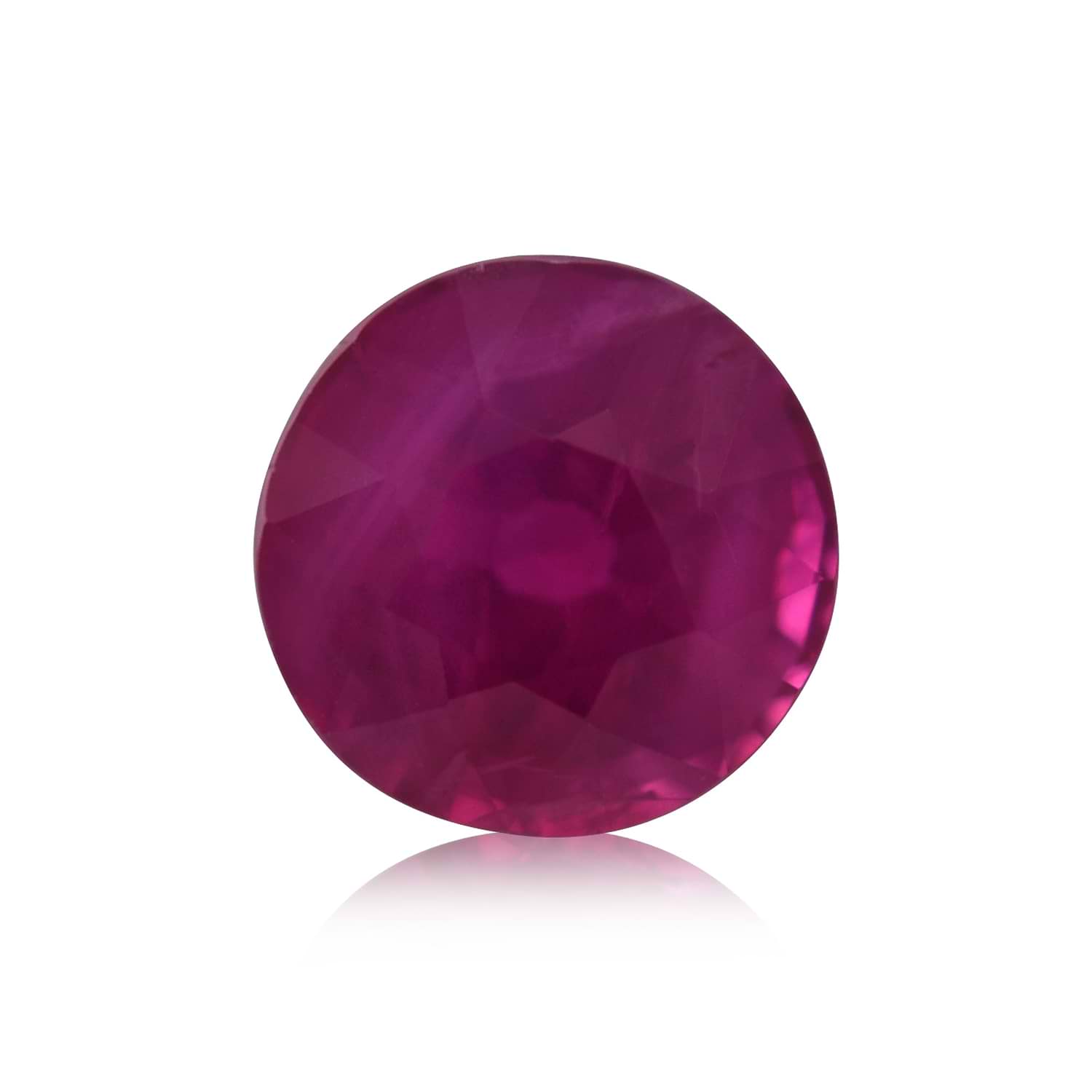 0.61 Carat Red BURMESE Round Ruby