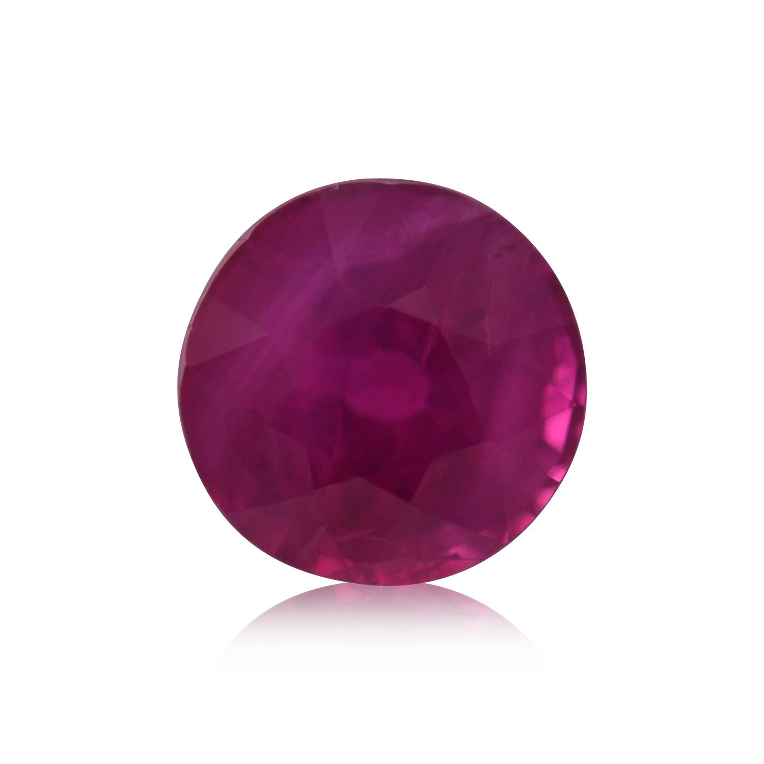 0.61 Carat Red BURMESE Round Ruby