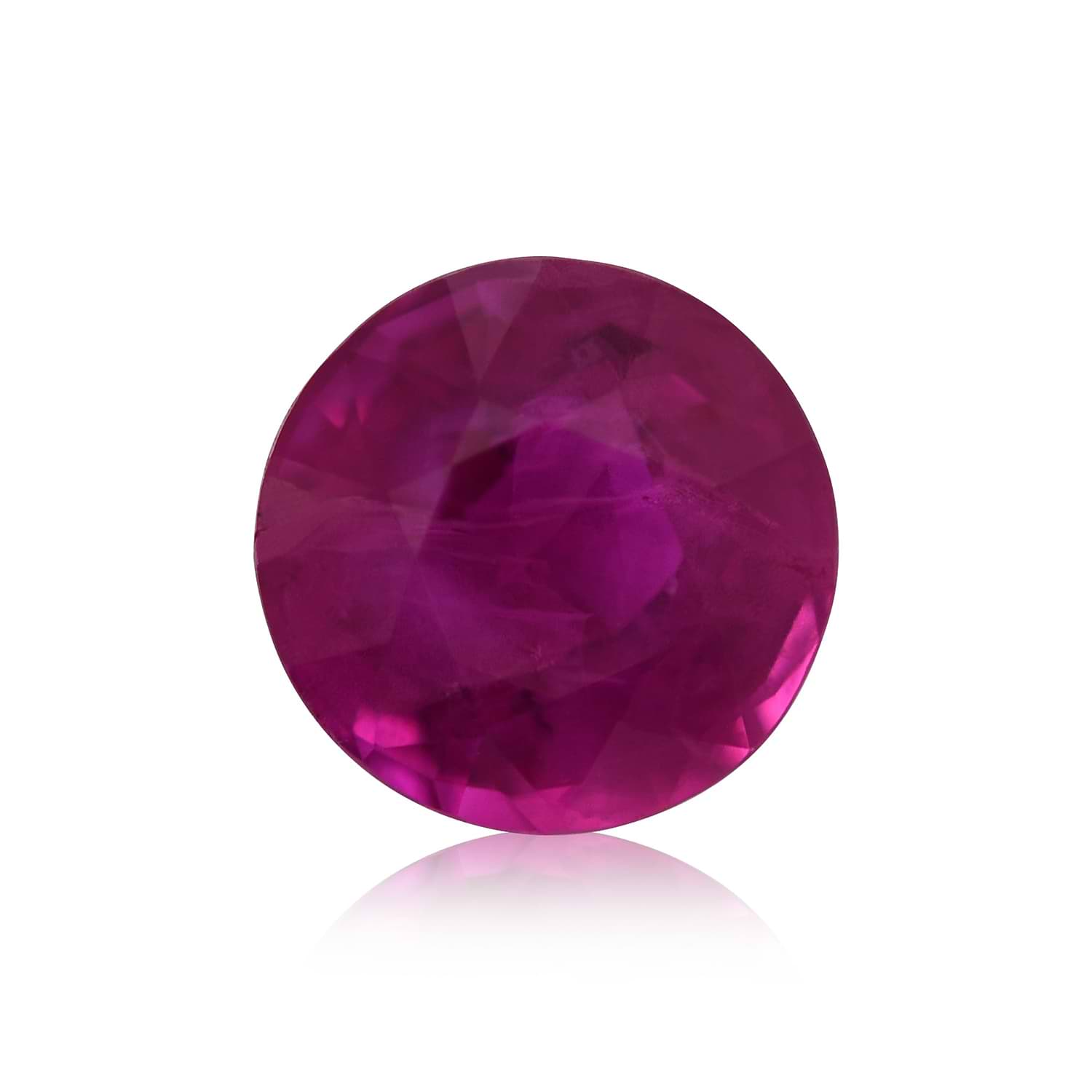 0.68 Carat Red BURMESE Round Ruby