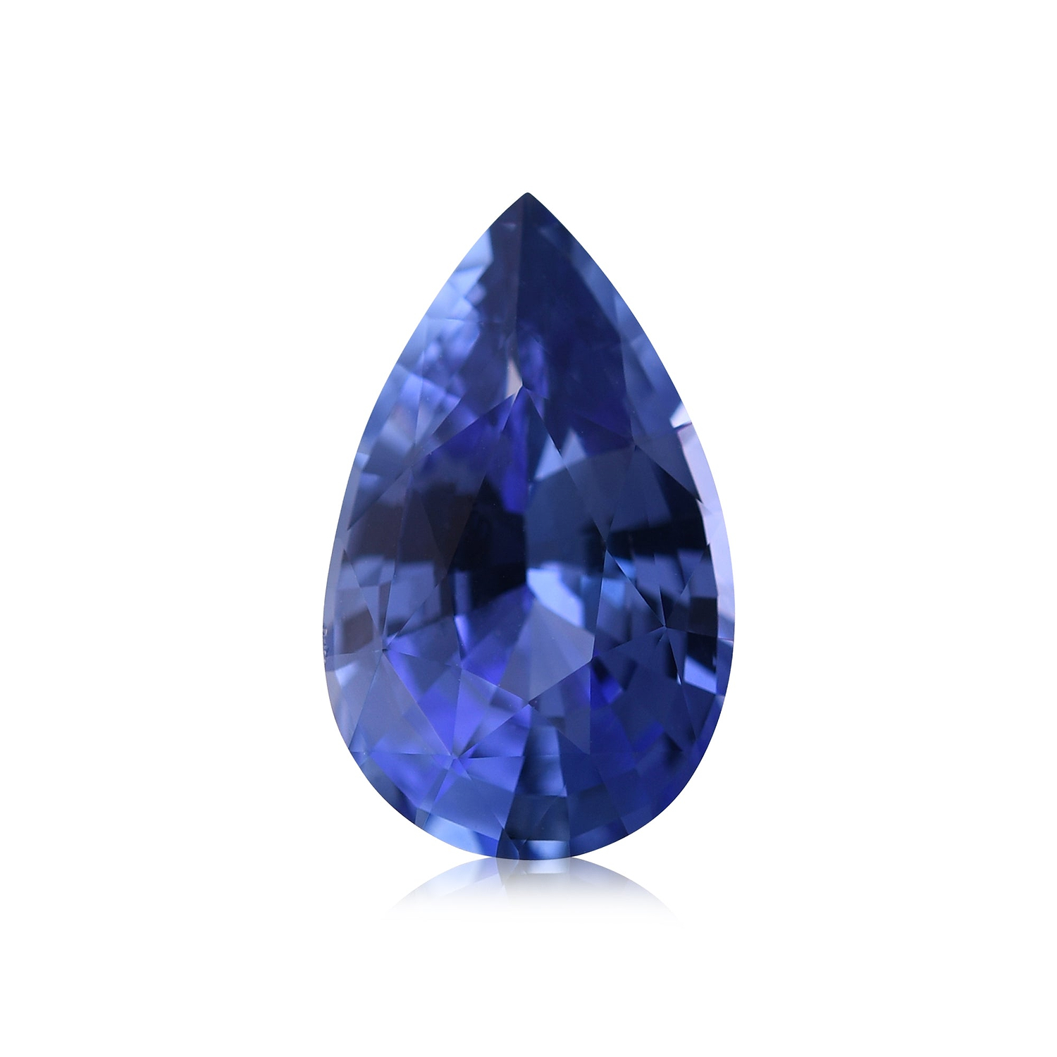 4.07 Carat Blue SRI LANKAN Pear Sapphire CD