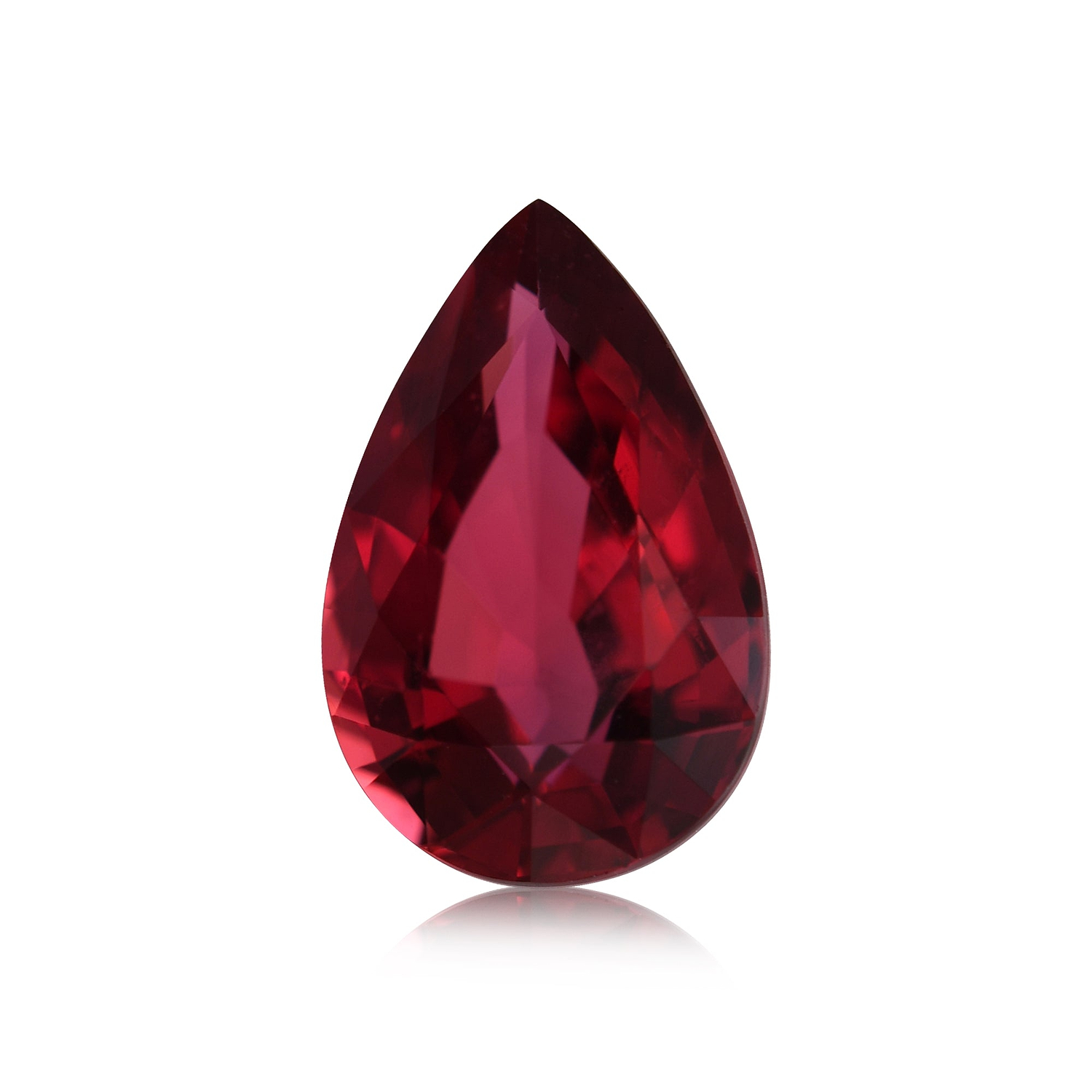 2.05 Carat Red MOZAMBICAN Pear Ruby CD
