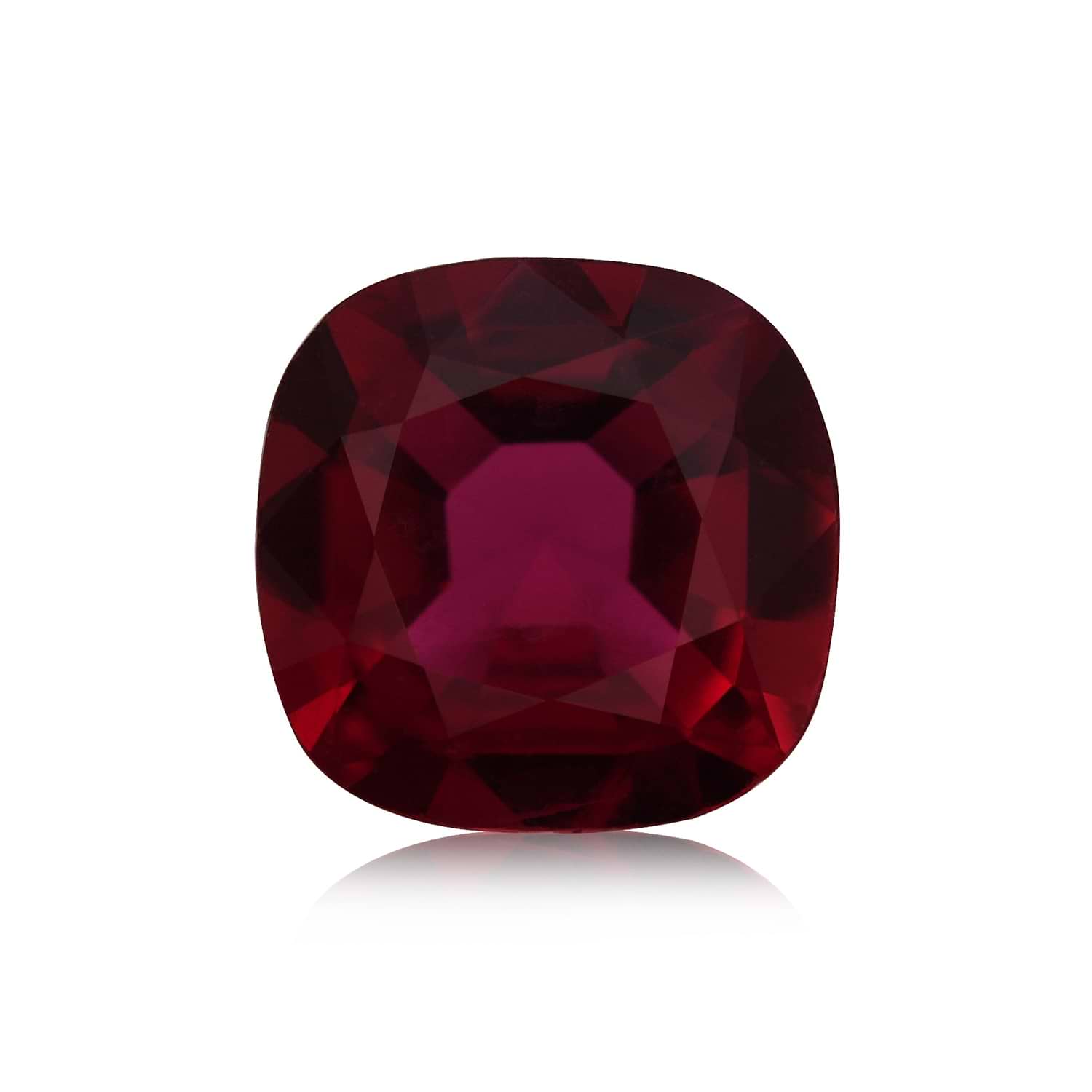 1.25 Carat Red MOZAMBICAN Cushion Ruby GIA
