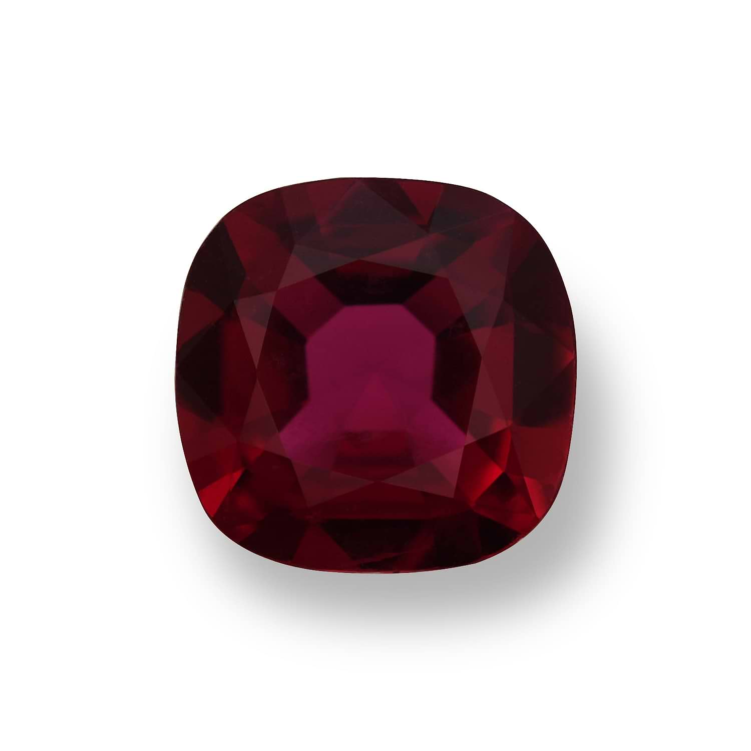 1.25 Carat Red MOZAMBICAN Cushion Ruby GIA