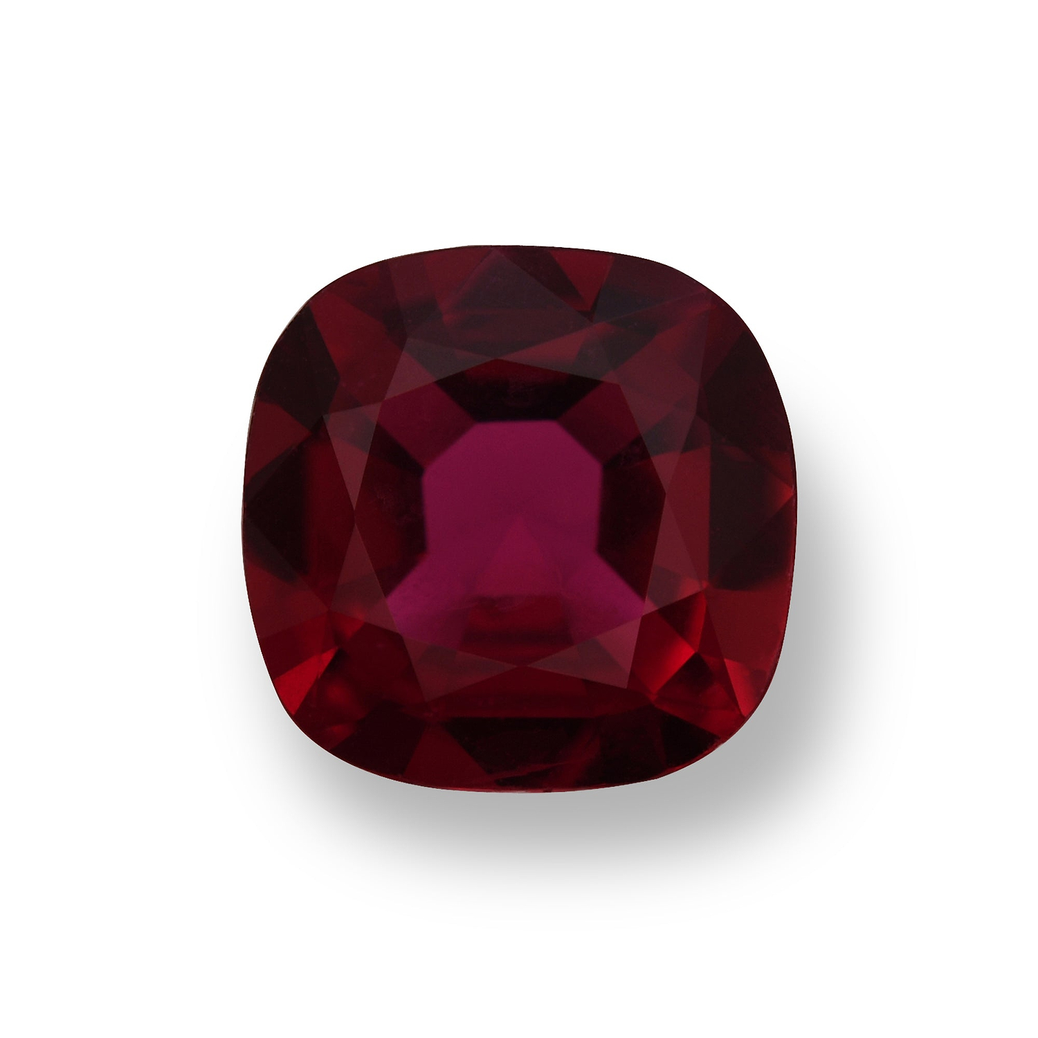 1.25 Carat Red MOZAMBICAN Cushion Ruby GIA