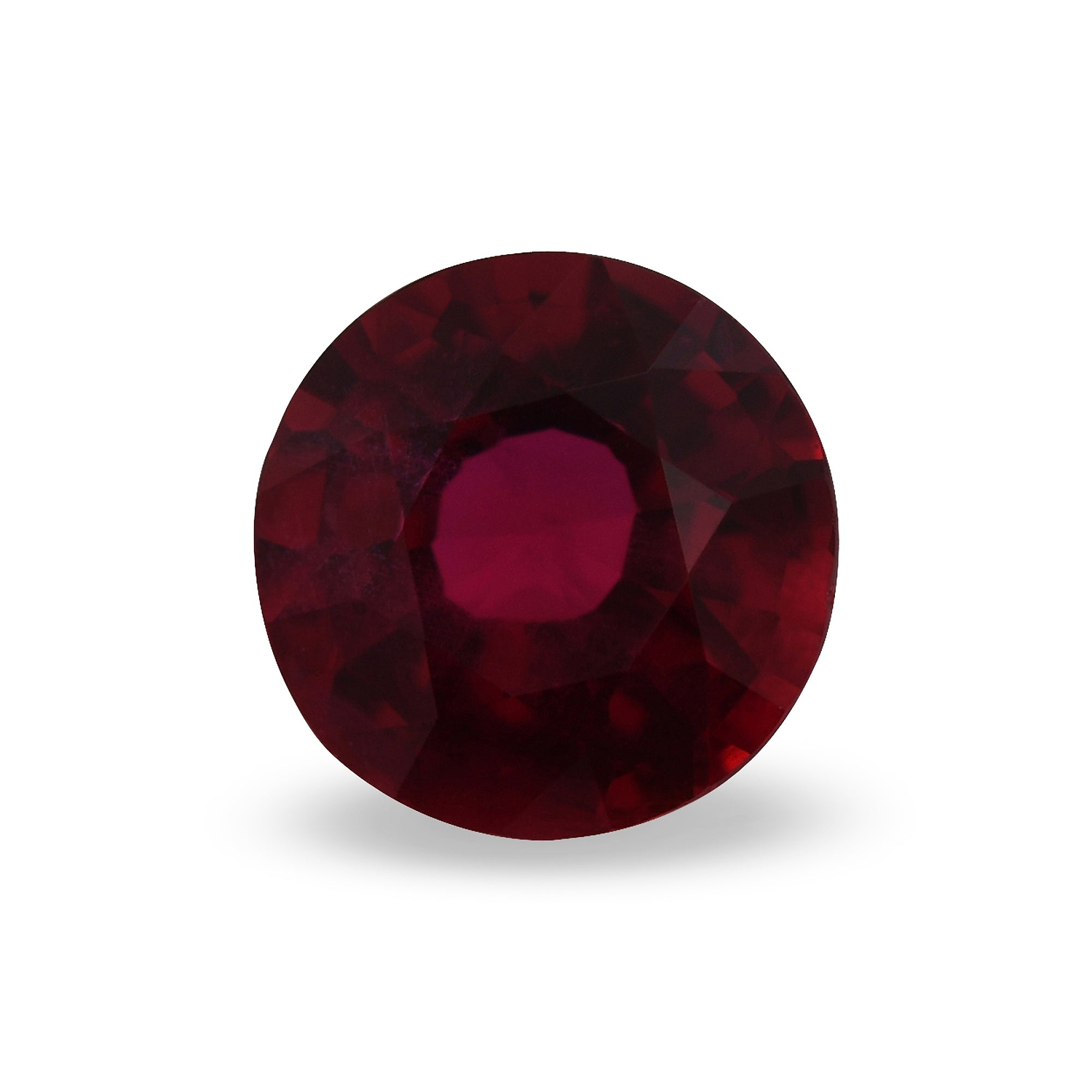 1.48 Carat Red MOZAMBICAN Round Ruby GIA