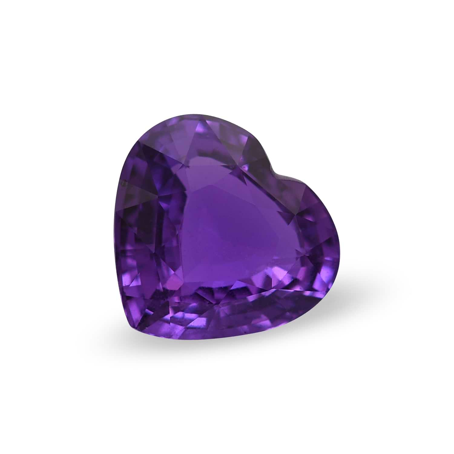 3.68 Carat Purple MADAGASCAR Heart Sapphire CD