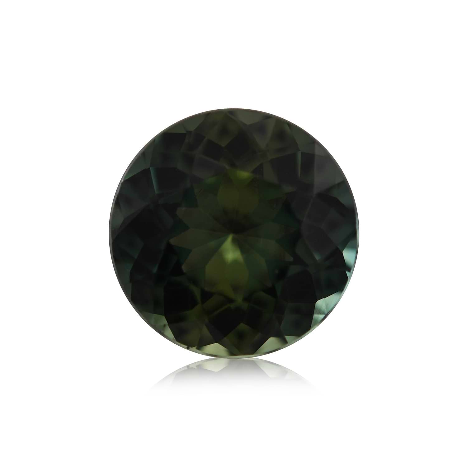 1.53 Carat Green MADAGASCAR Round Sapphire