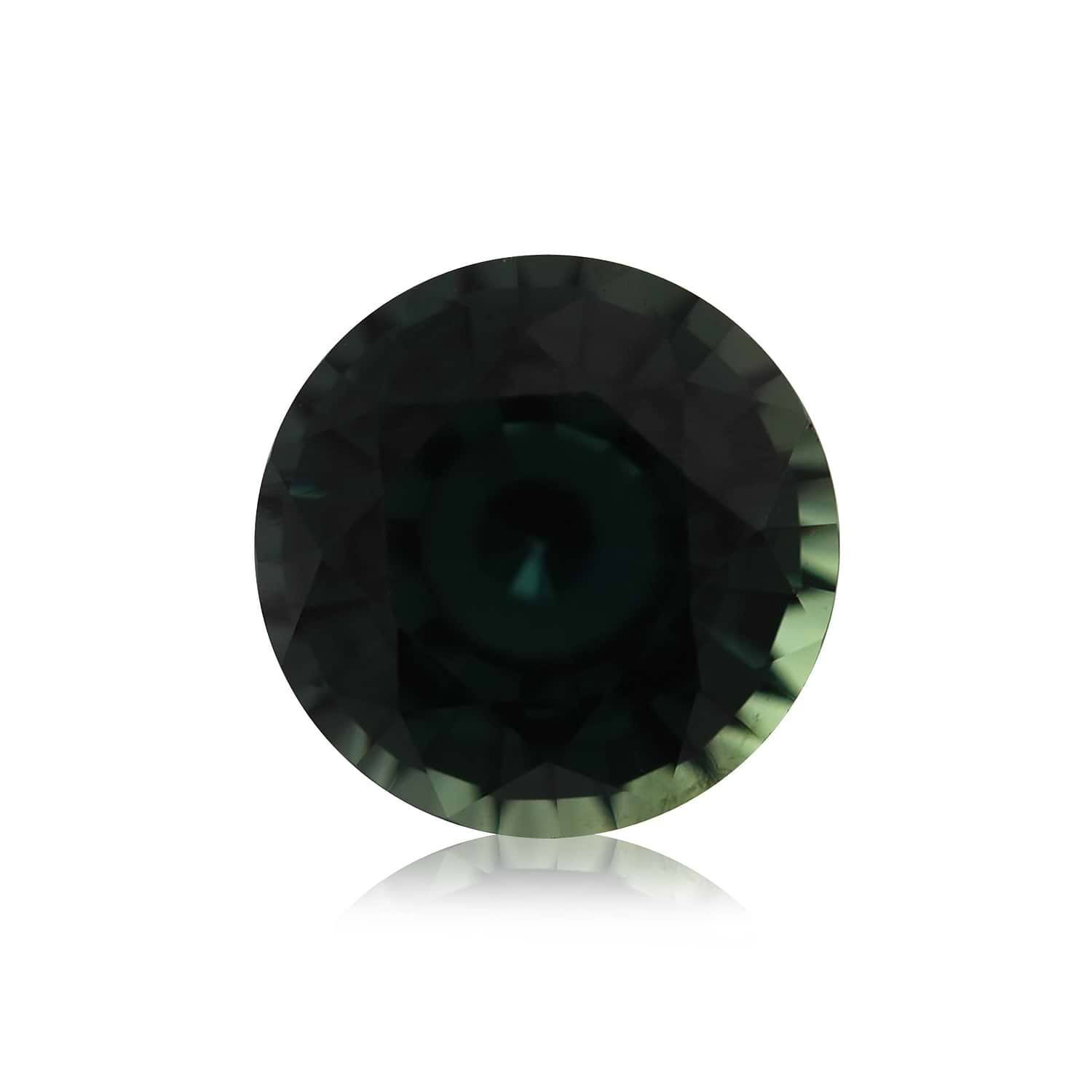 1.29 Carat Green MADAGASCAR Round Sapphire