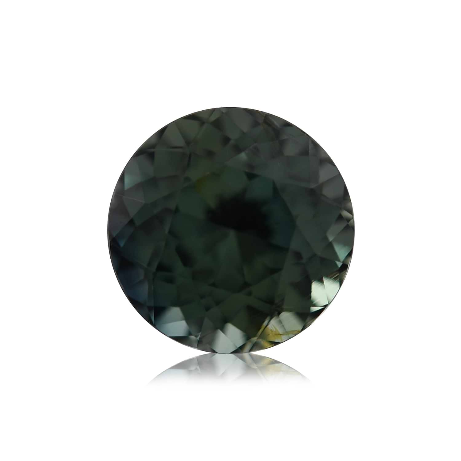 1.00 Carat Green MADAGASCAR Round Sapphire