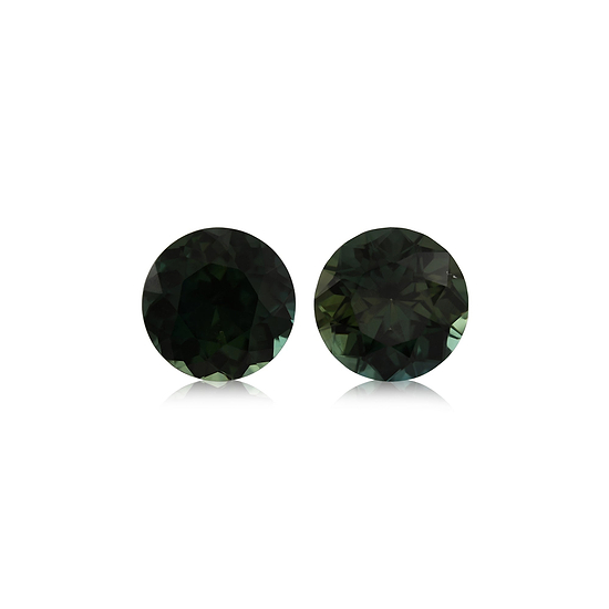 3.14 Carat Green MADAGASCAR Round Sapphire