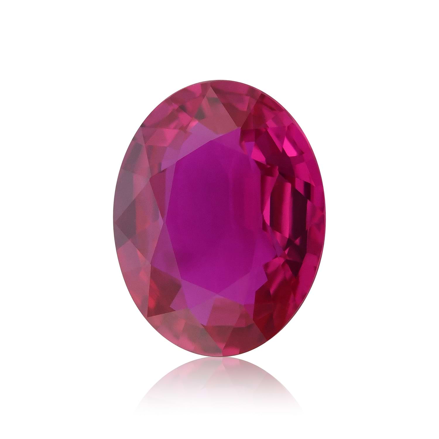 2.09 Carat Red MOZAMBICAN Oval Ruby GRS