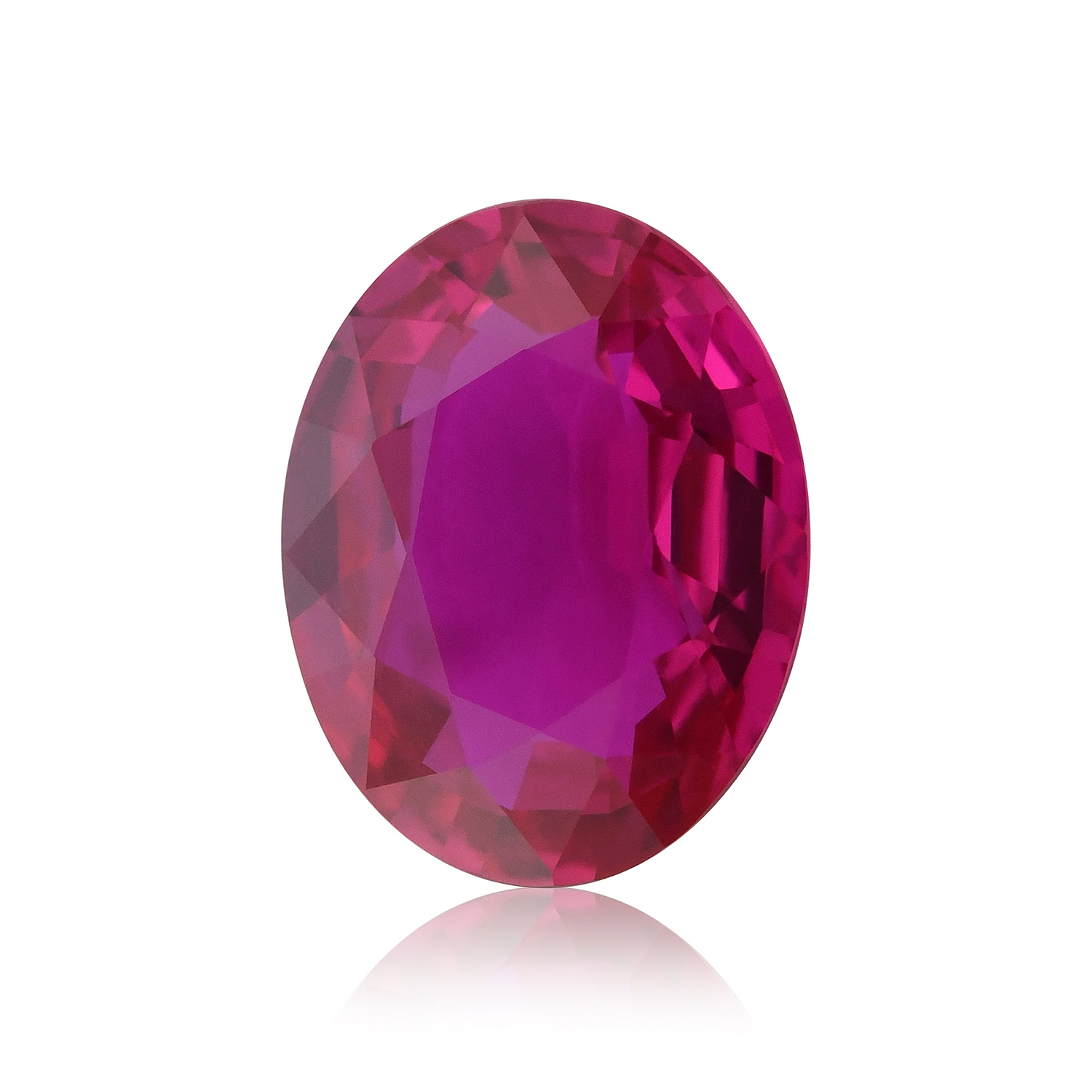 2.09 Carat Red MOZAMBICAN Oval Ruby GRS