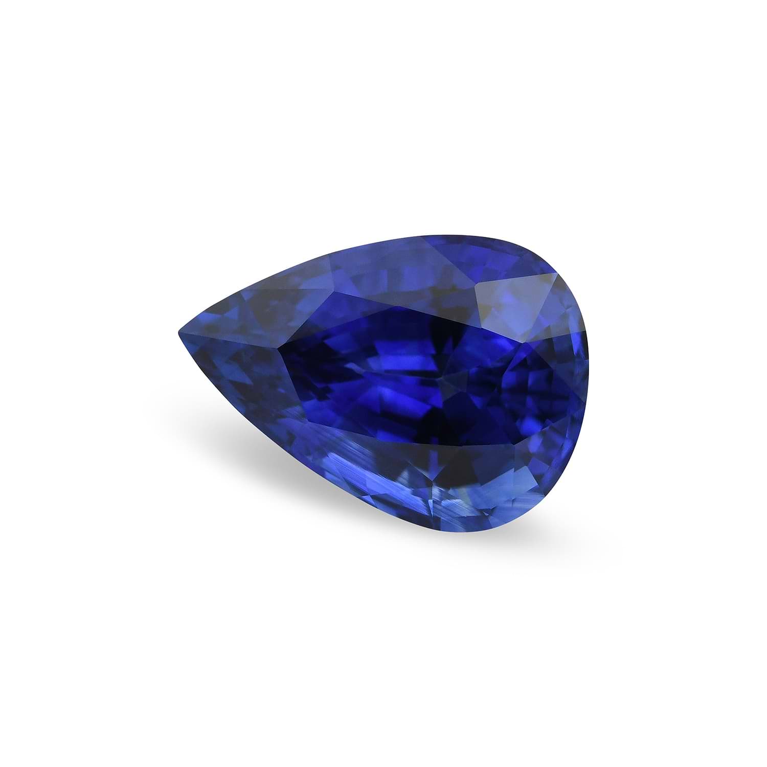 6.53 Carat Blue SRI LANKAN Pear Sapphire GRS