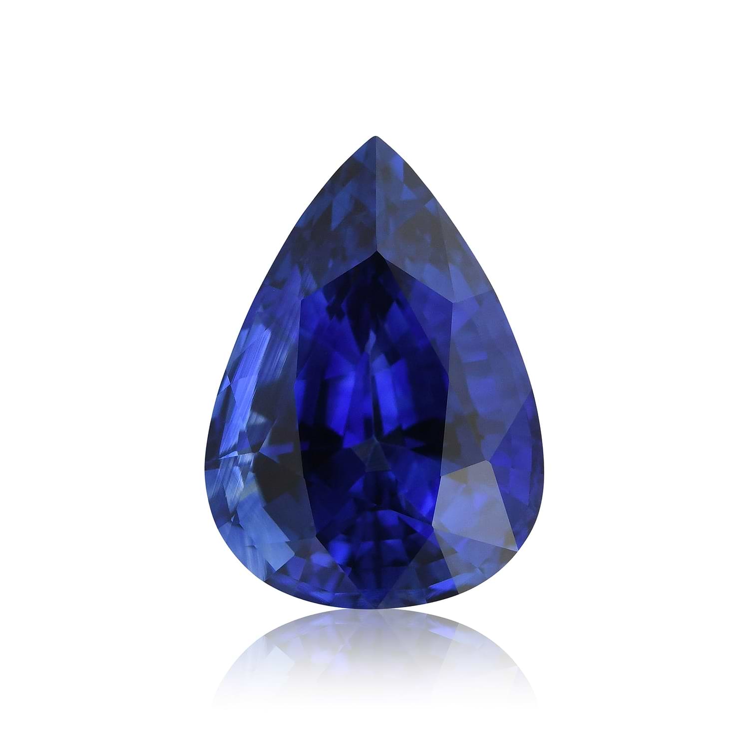 6.53 Carat Blue SRI LANKAN Pear Sapphire GRS
