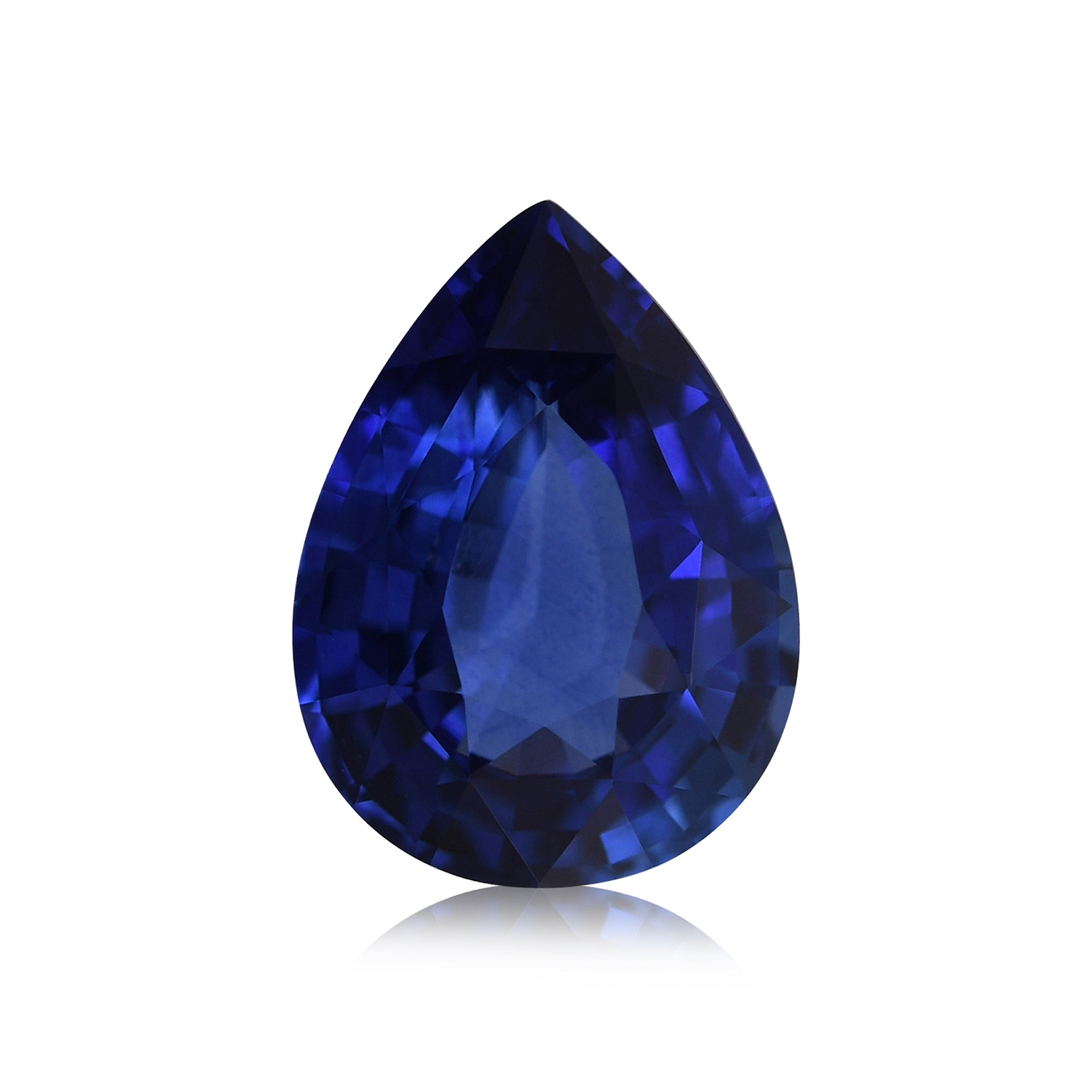 3.04 Carat Blue SRI LANKAN Pear Sapphire CD