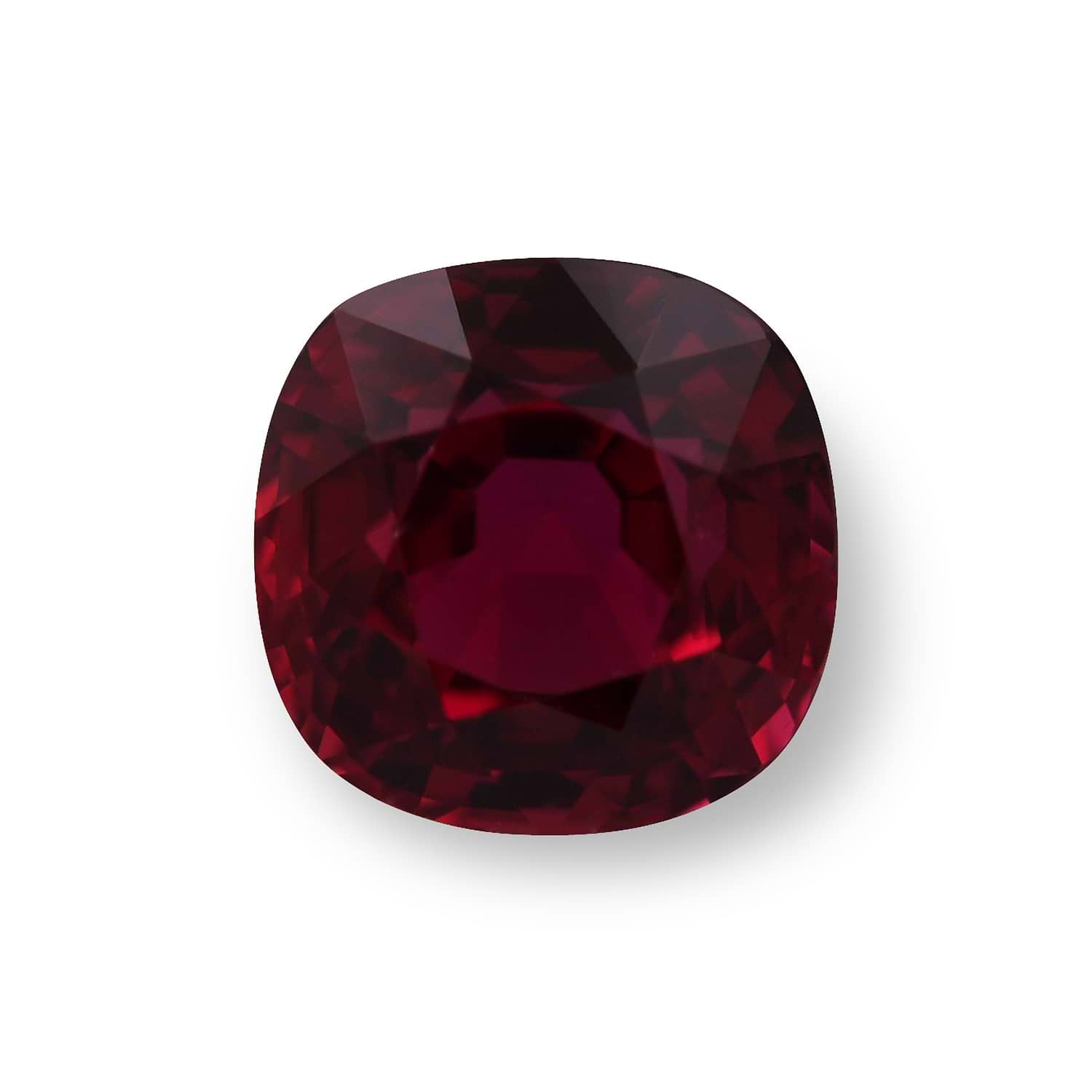 1.61 Carat Red MOZAMBICAN Cushion Ruby GIA