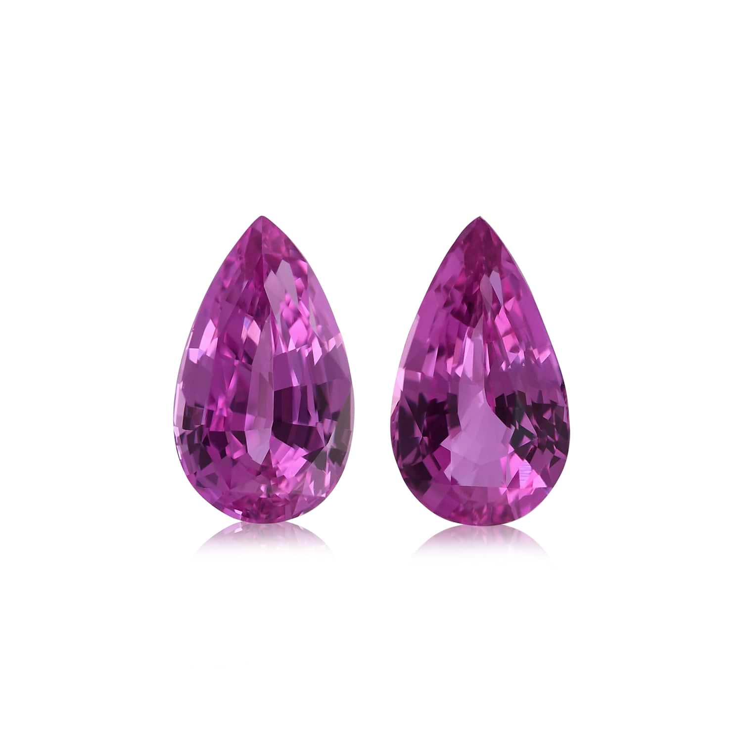 3.91 Carat Pink MADAGASCAR Pear Sapphire