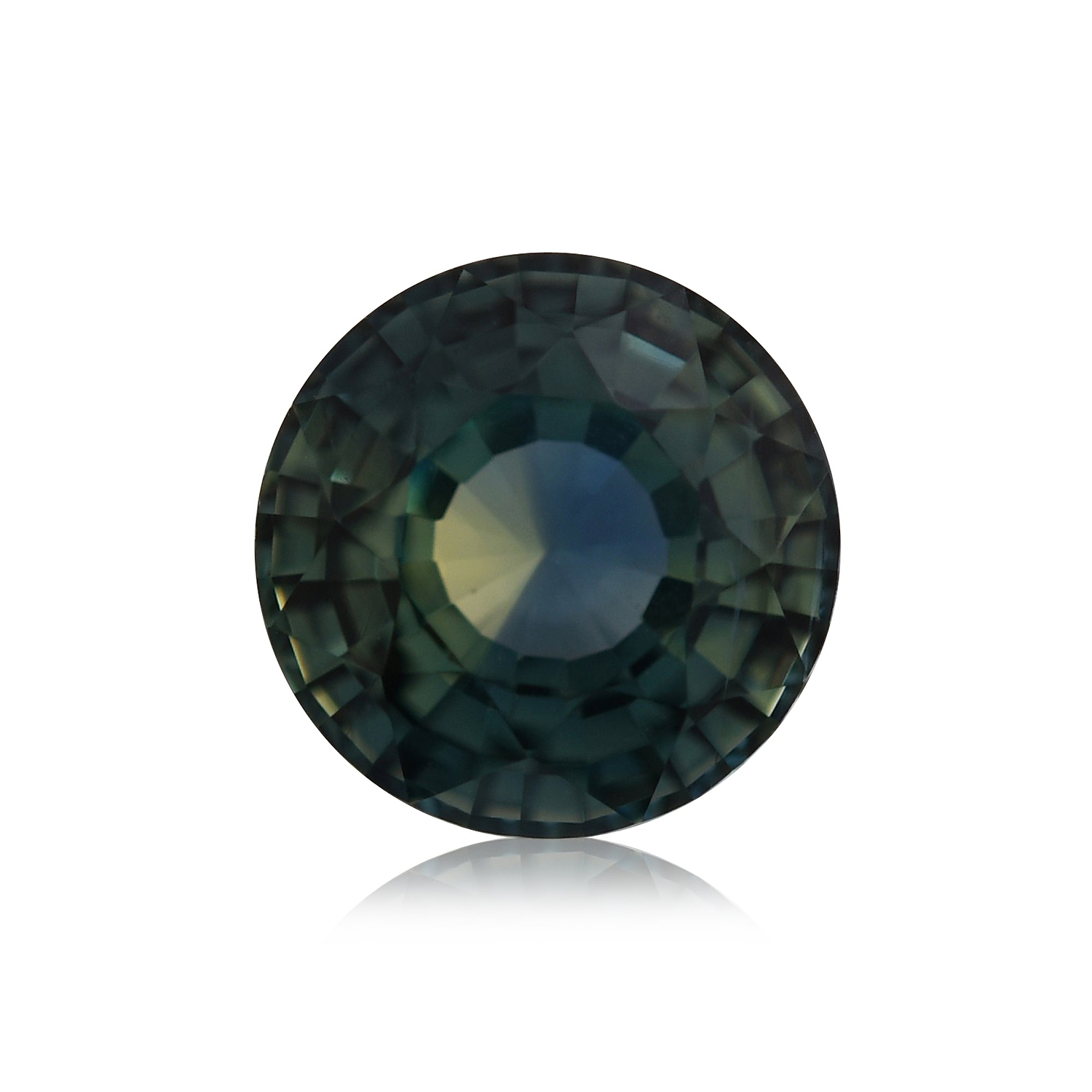 1.47 Carat Green MADAGASCAR Round Sapphire