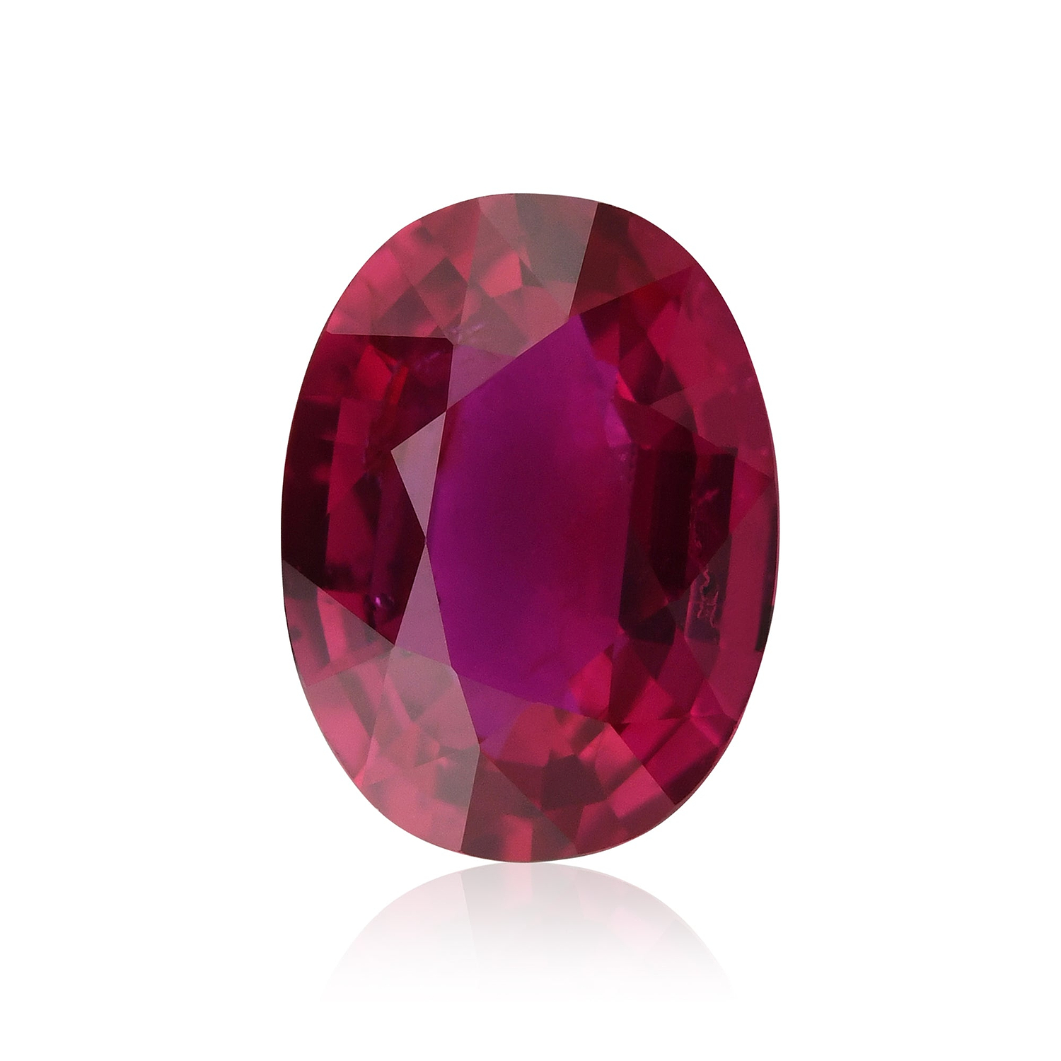 2.22 Carat Red MOZAMBICAN Oval Ruby GRS