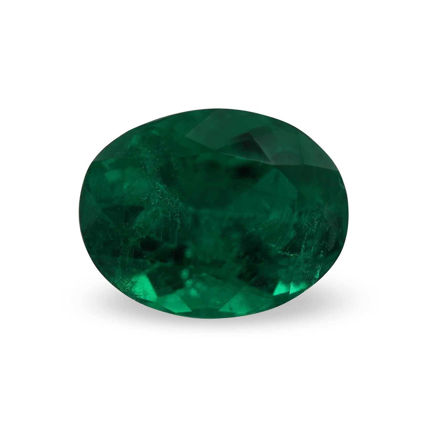 1.36 Carat Green COLOMBIAN Oval Emerald CD