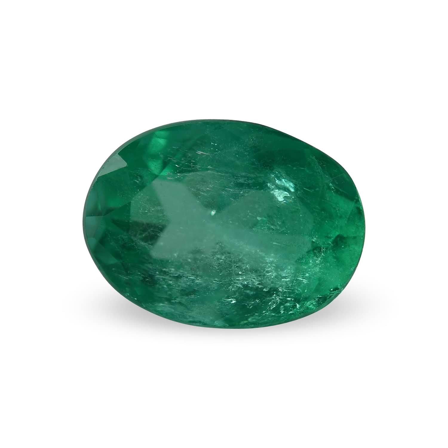5.04 Carat Green COLOMBIAN Oval Emerald CD