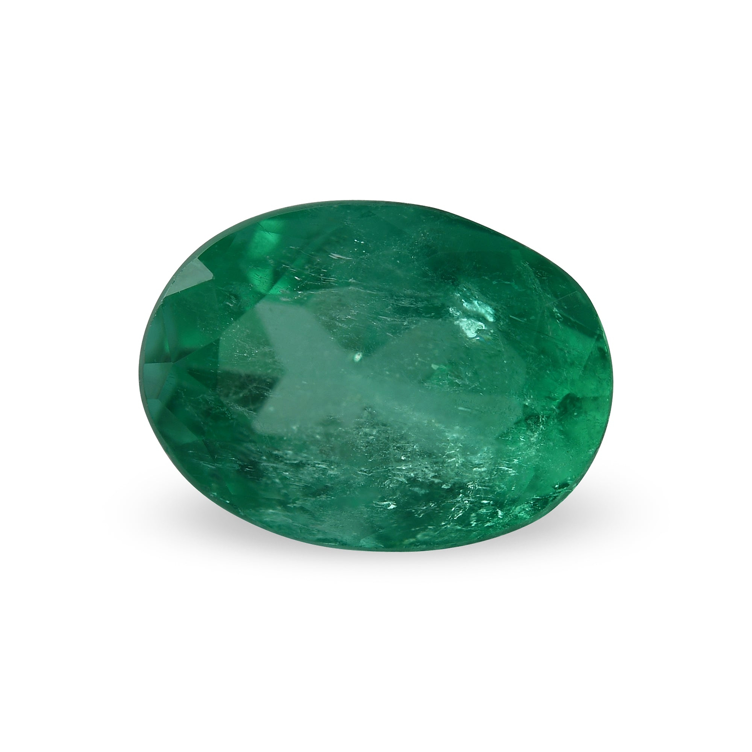 5.04 Carat Green COLOMBIAN Oval Emerald CD