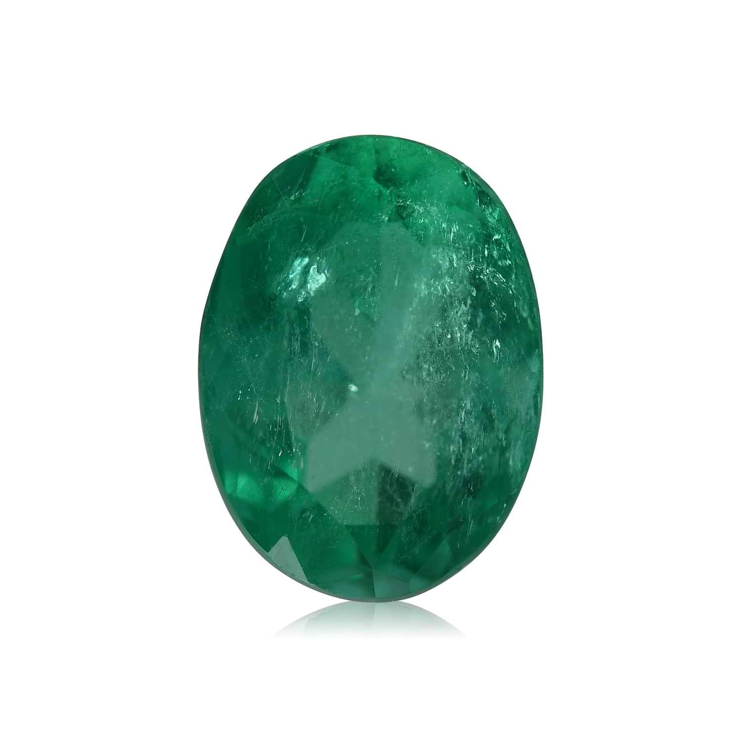 5.04 Carat Green COLOMBIAN Oval Emerald CD