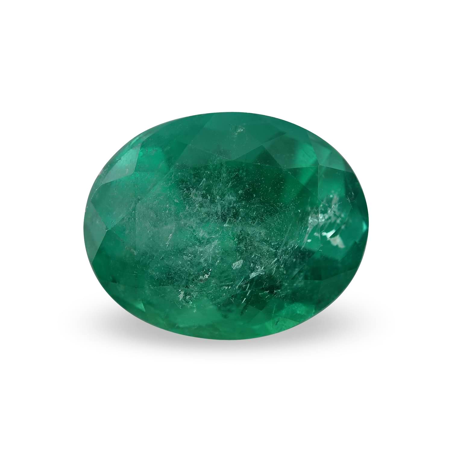 5.50 Carat Green COLOMBIAN Oval Emerald CD