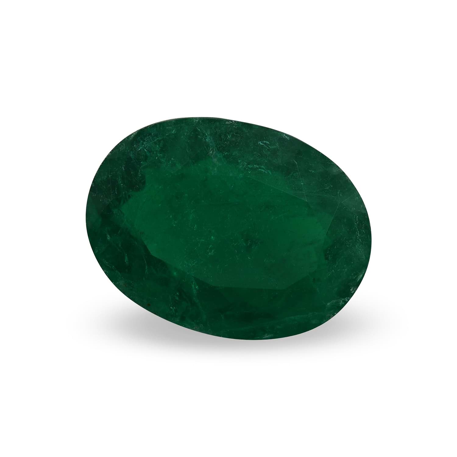 7.44 Carat Green COLOMBIAN Oval Emerald GRS