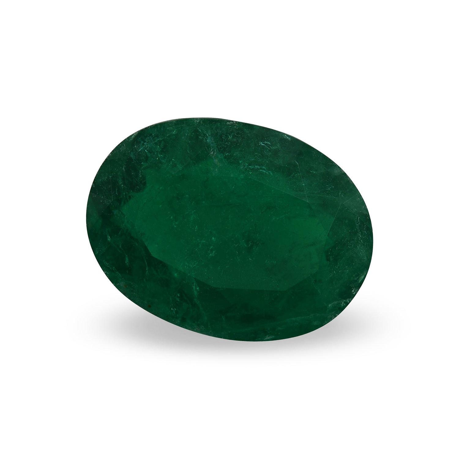 7.44 Carat Green COLOMBIAN Oval Emerald GRS
