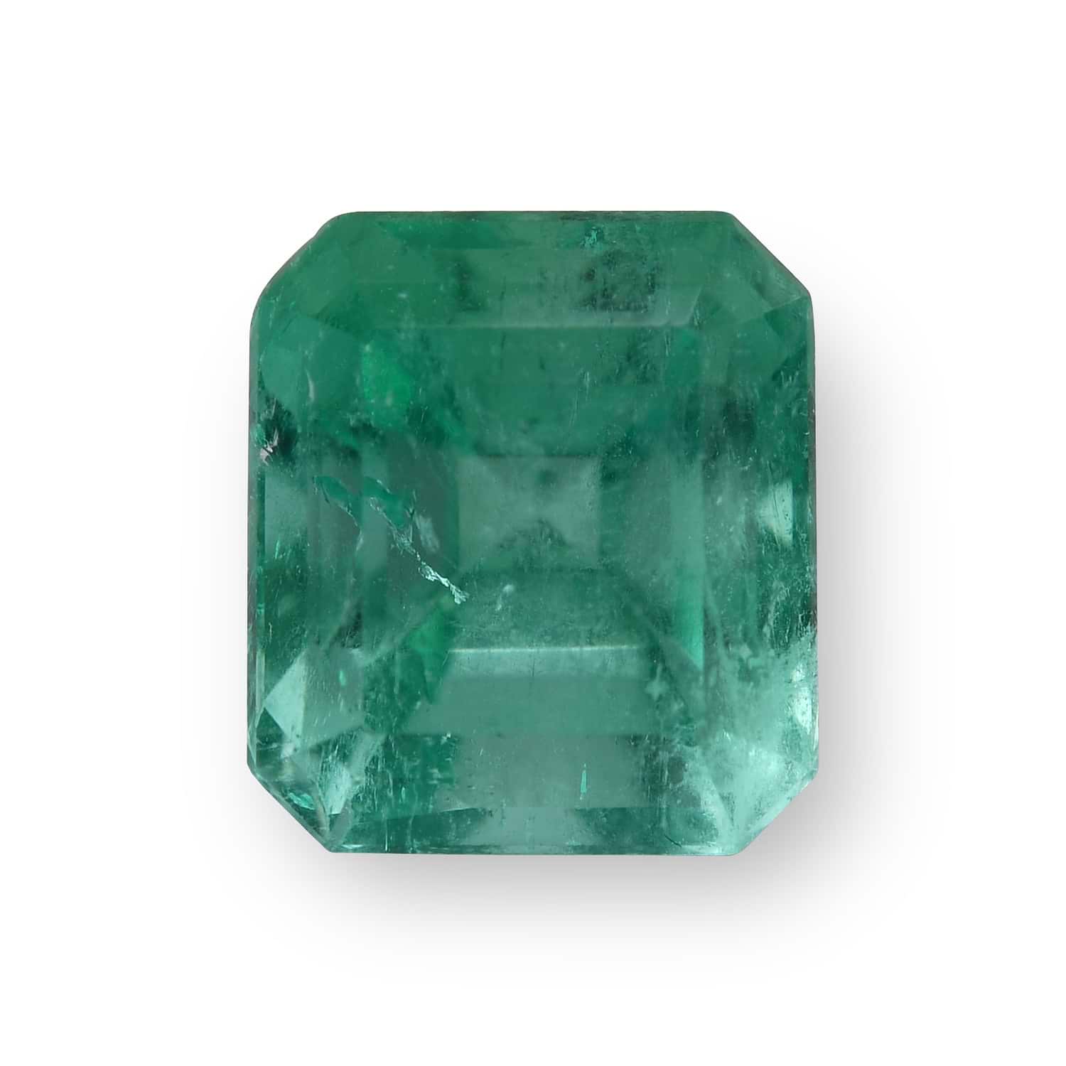 6.12 Carat Green COLOMBIAN Octagon Emerald GIA