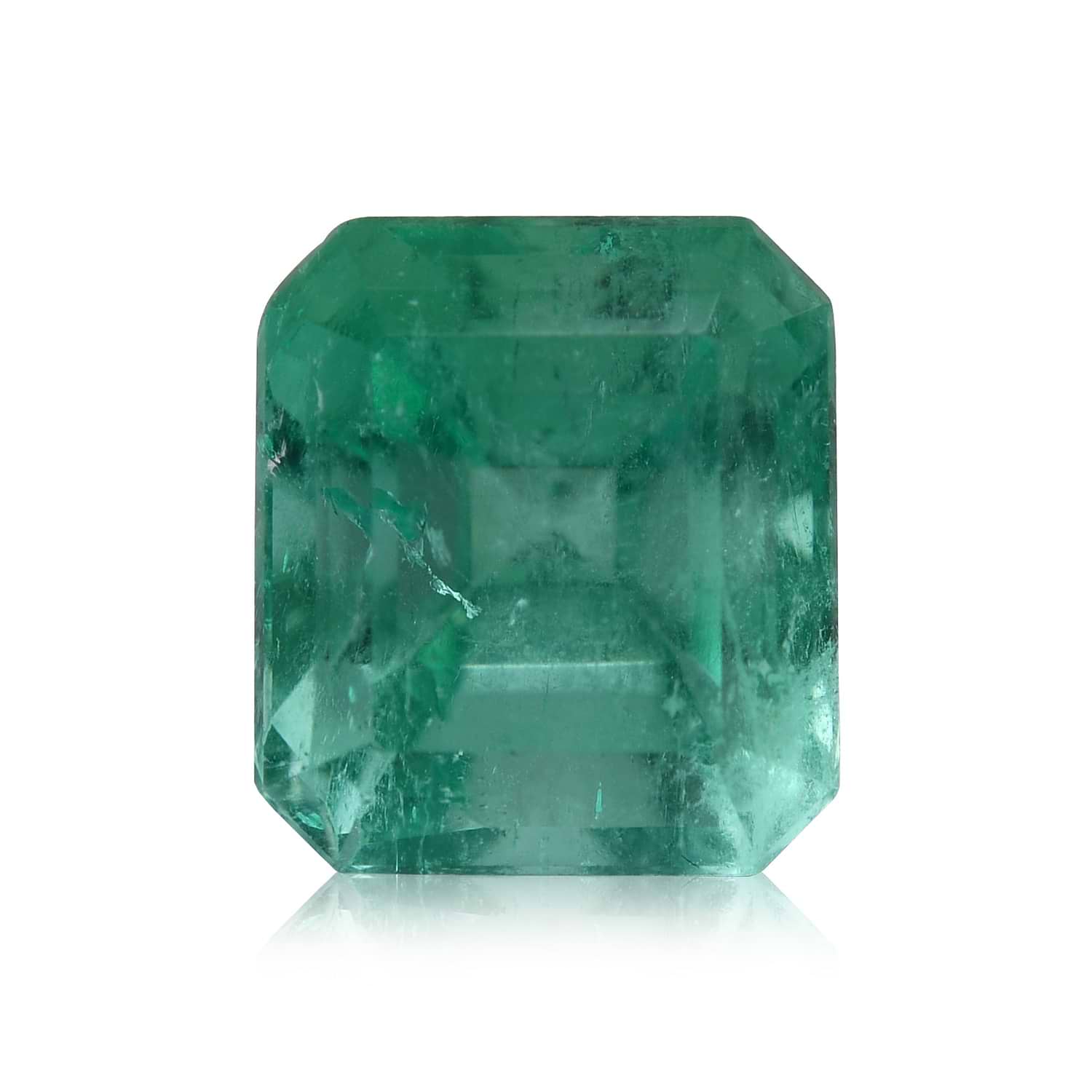 6.12 Carat Green COLOMBIAN Octagon Emerald GIA