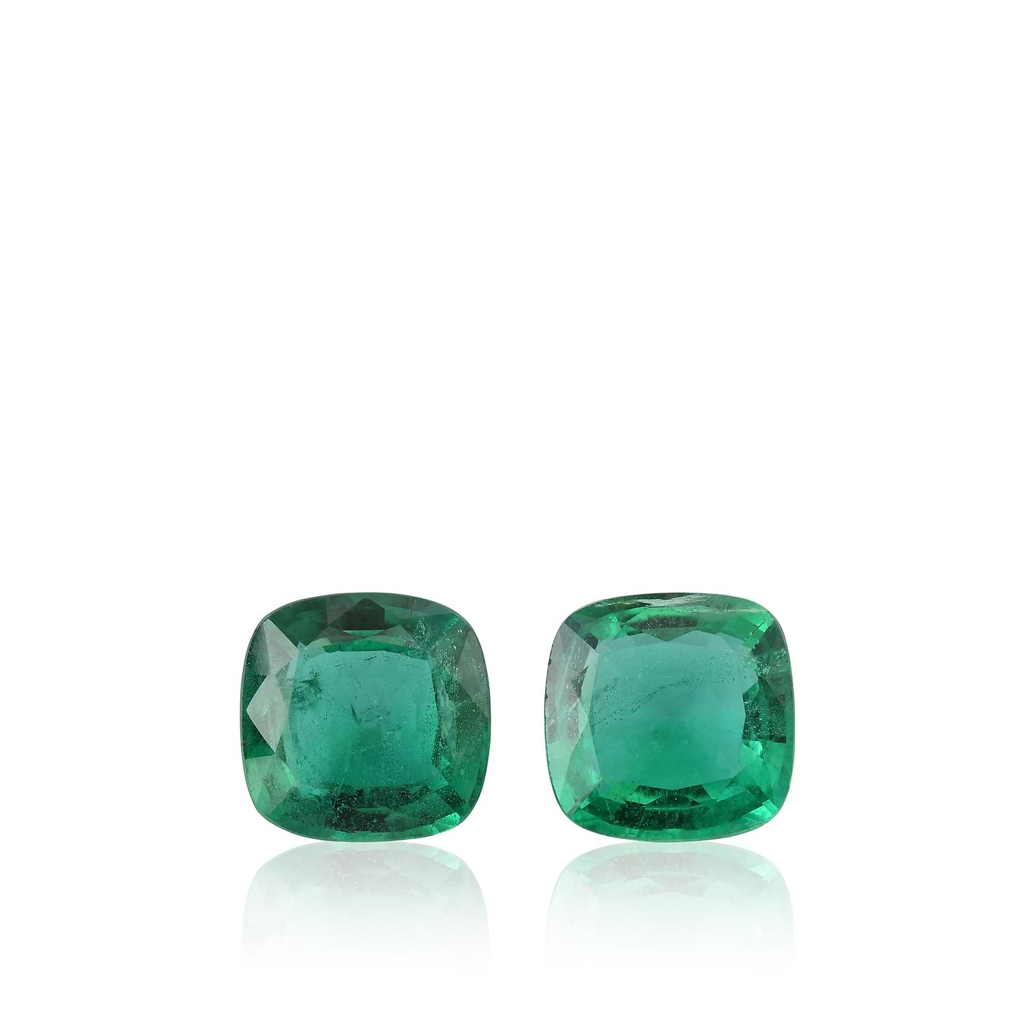 7.97 Carat Green Cushion Emerald