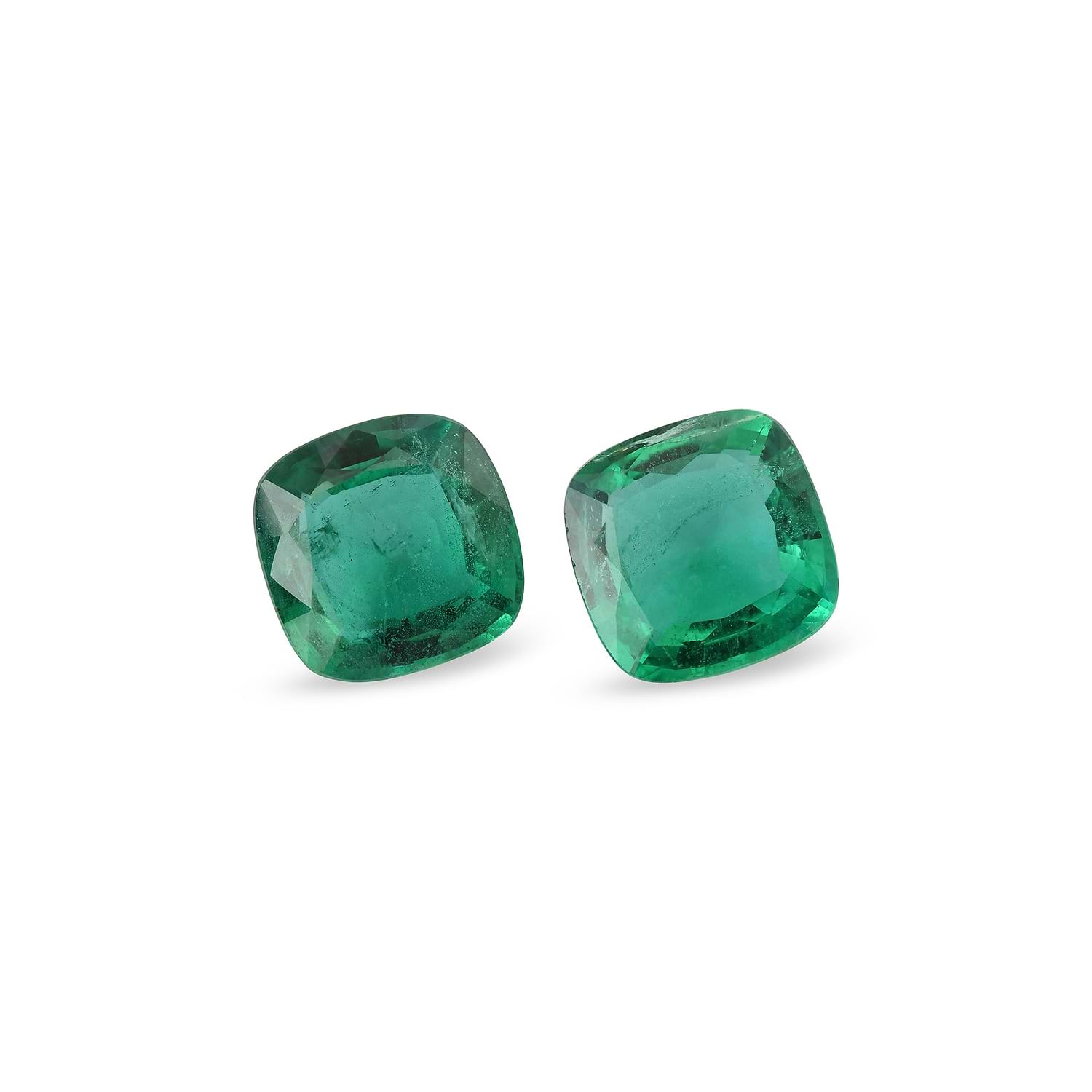 7.97 Carat Green Cushion Emerald