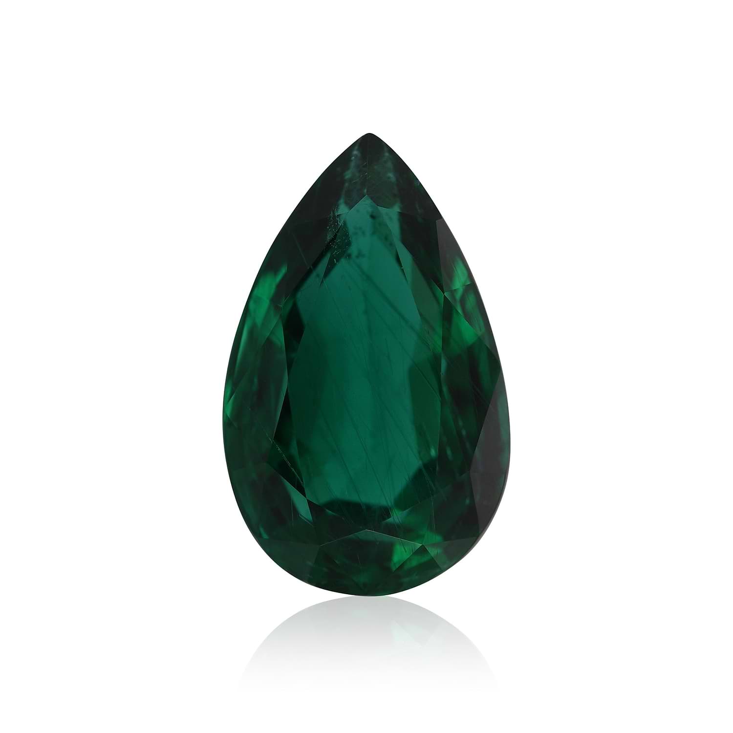 8.19 Carat Green ZAMBIAN Pear Emerald GRS