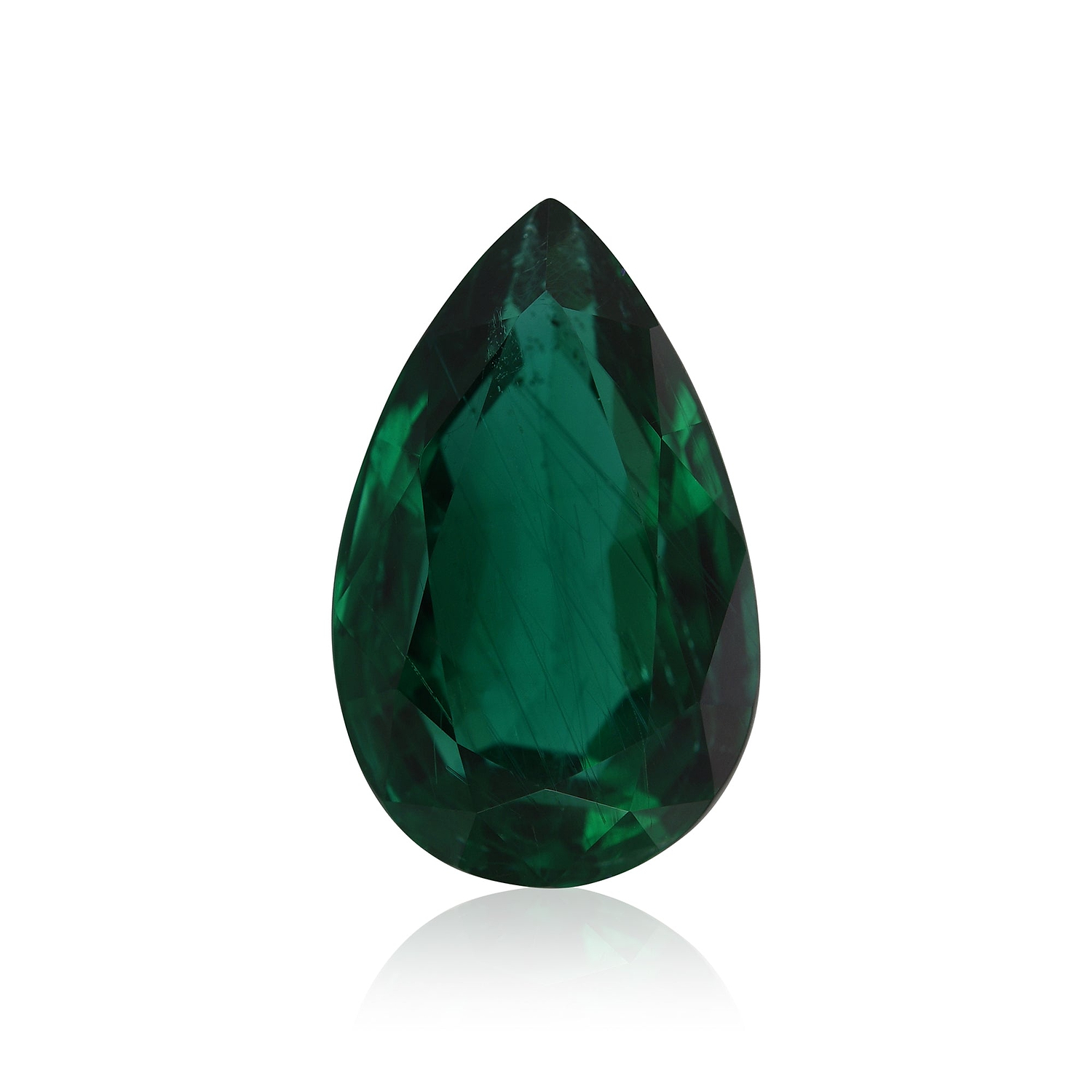 8.19 Carat Green ZAMBIAN Pear Emerald GRS