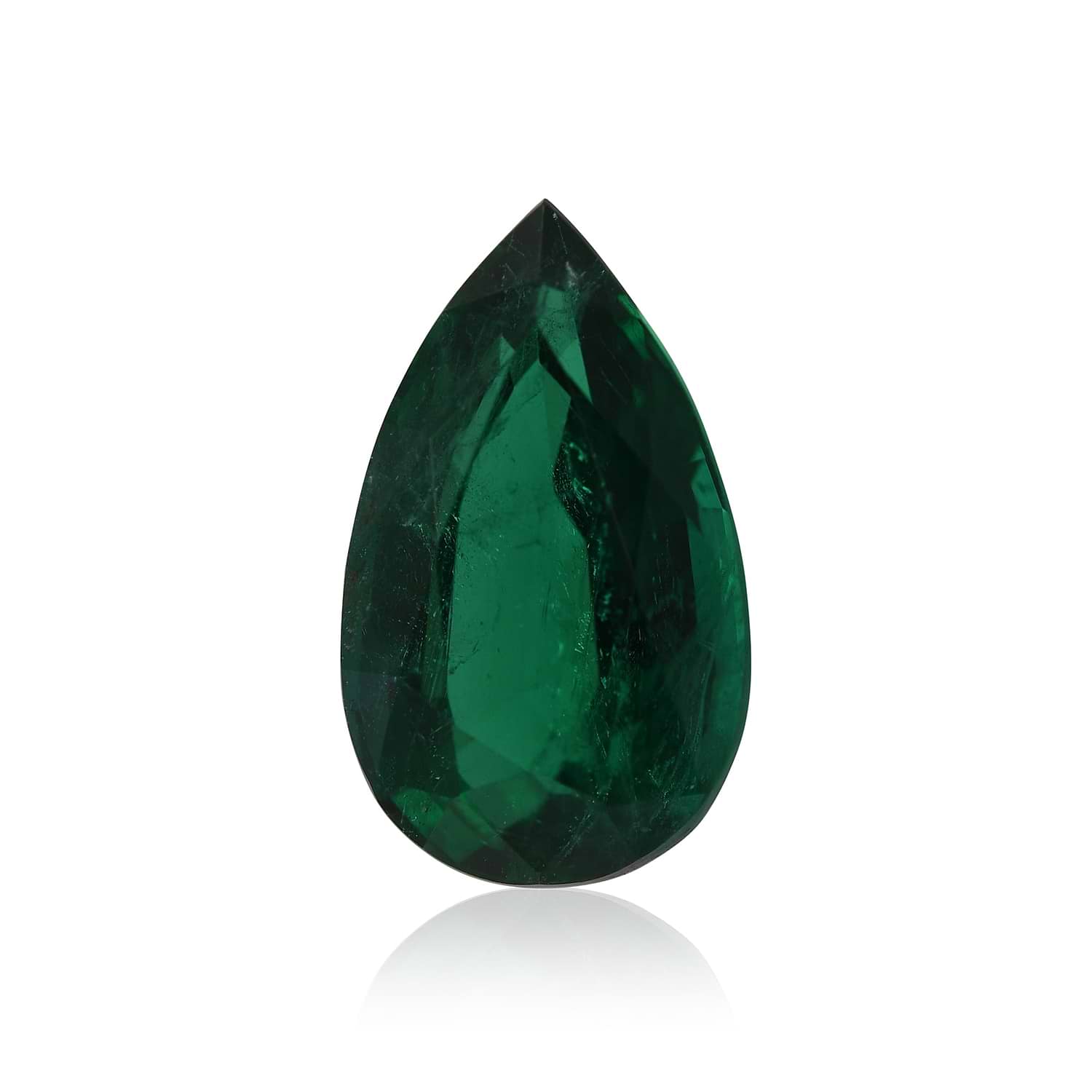 10.10 Carat Green ZAMBIAN Pear Emerald GRS