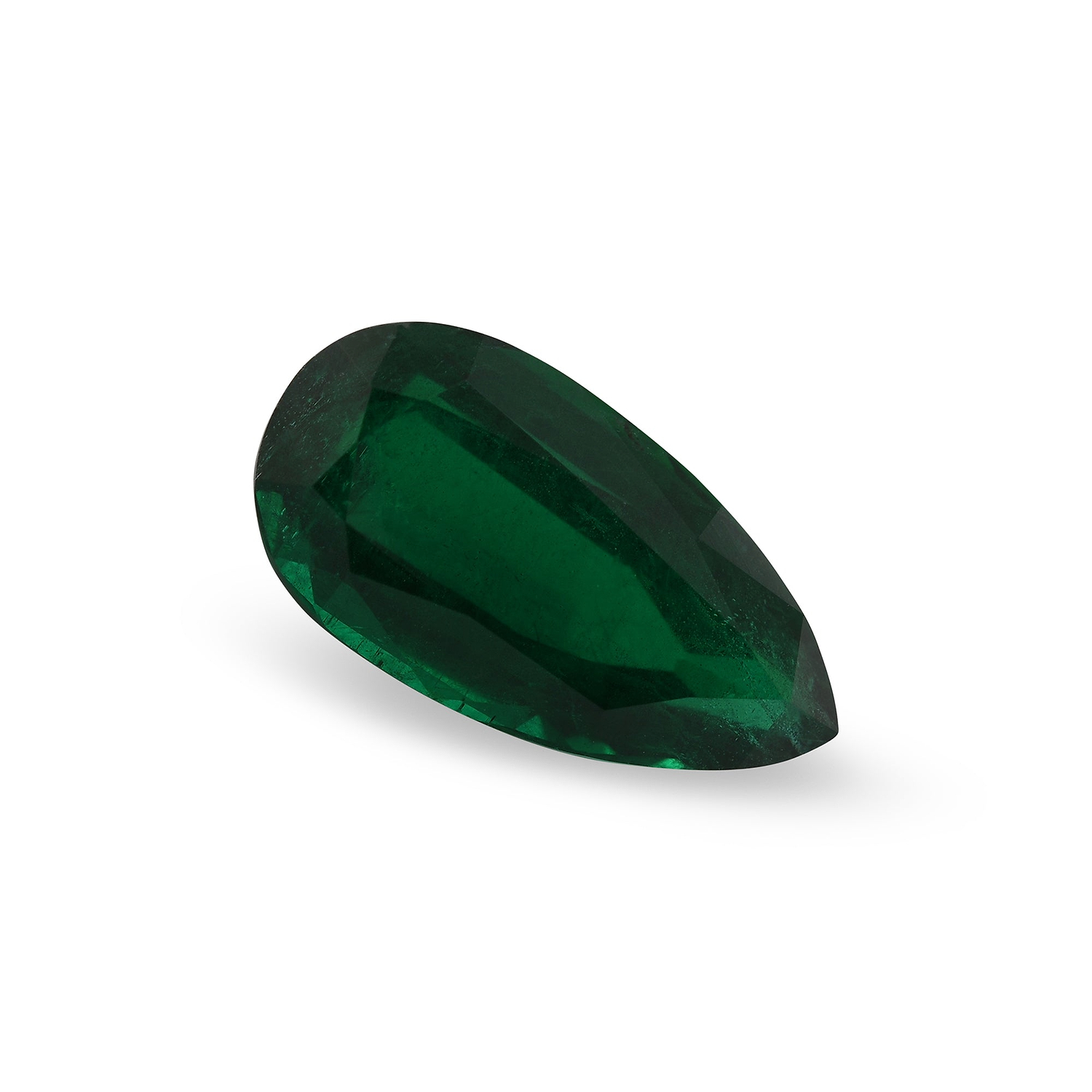 9.72 Carat Green ZAMBIAN Pear Emerald GIA