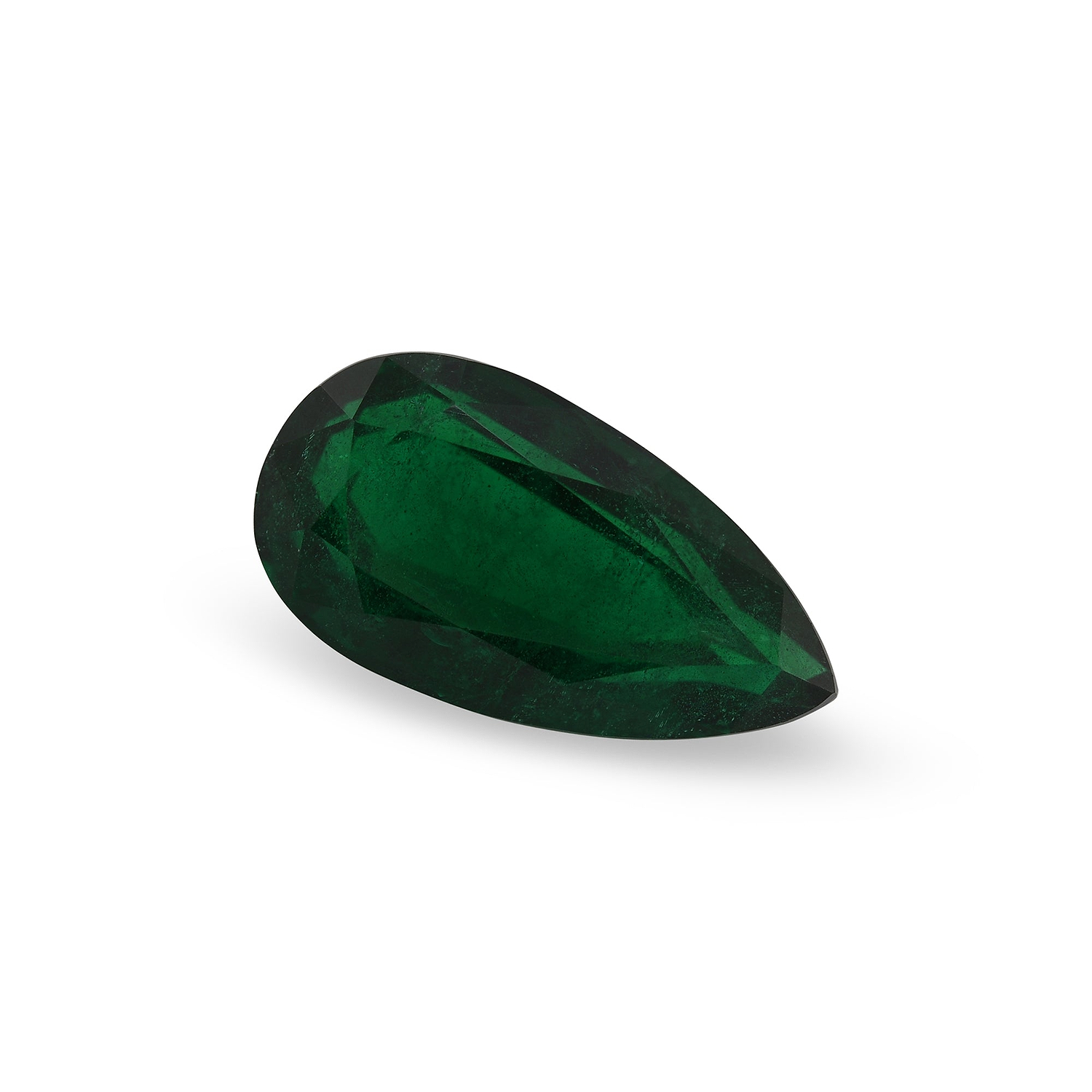 9.31 Carat Green ZAMBIAN Pear Emerald GIA