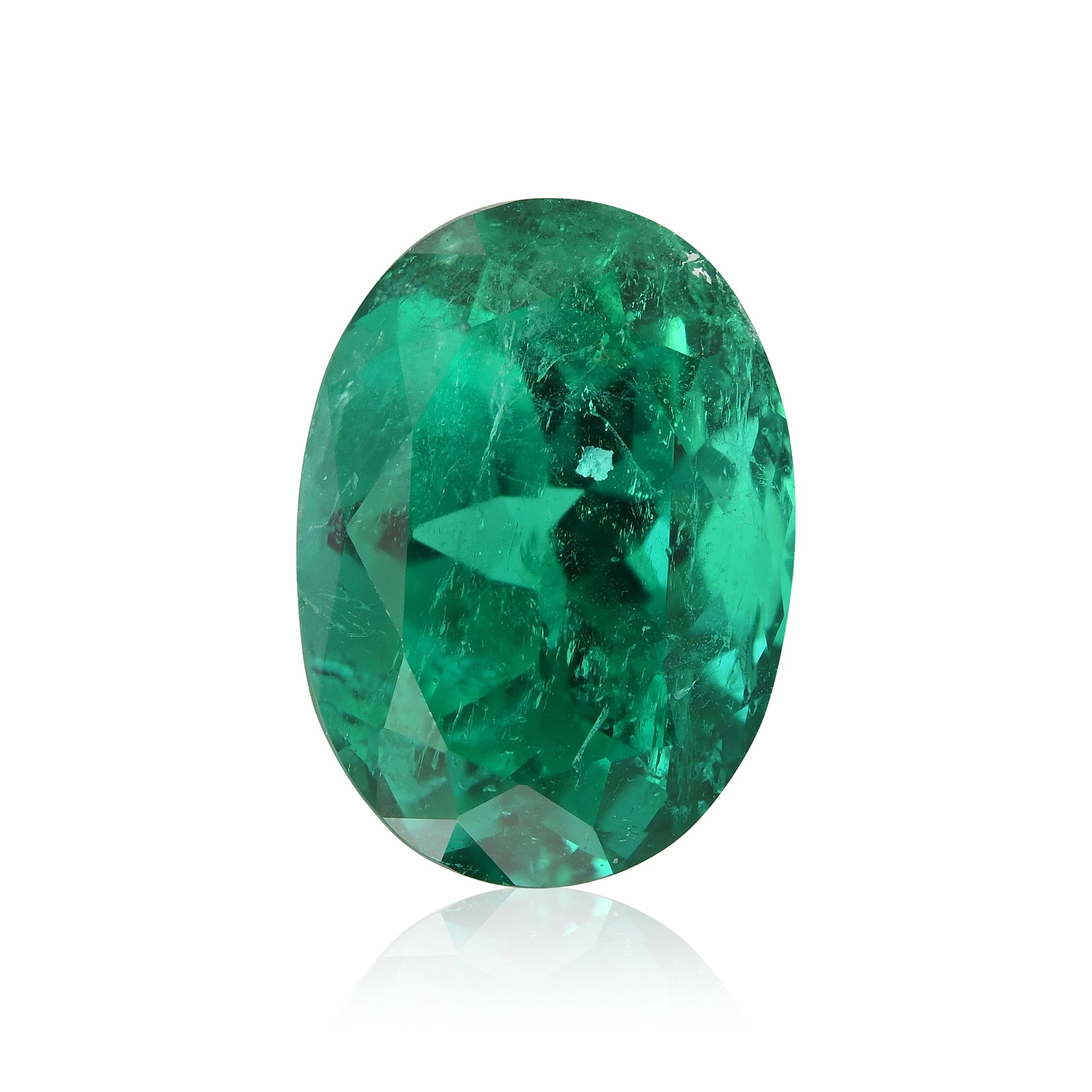 4.96 Carat Green COLOMBIAN Oval Emerald GRS