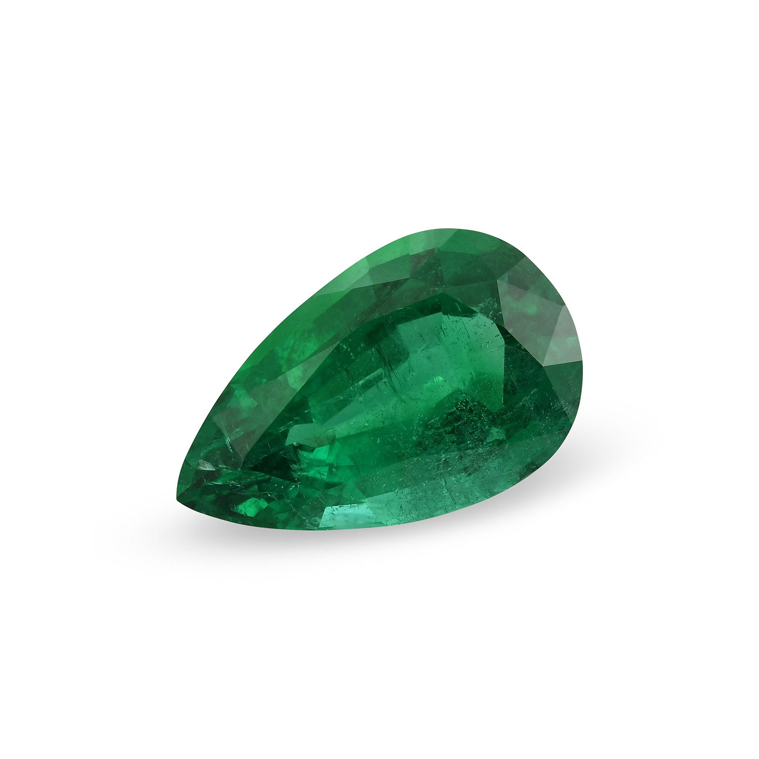 4.65 Carat Green ZAMBIAN Pear Emerald